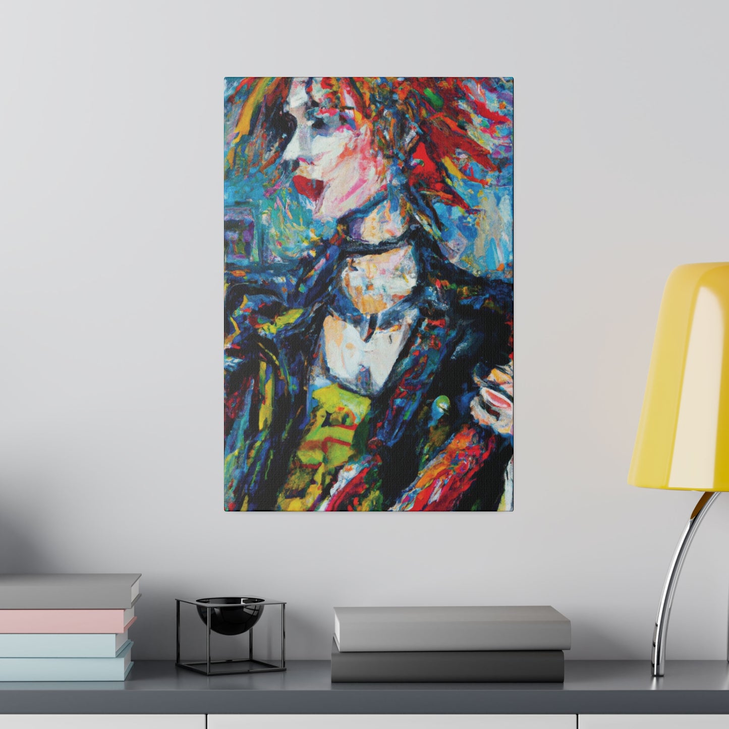 5997K - Rockstar Oil Painting Style Print | Poster | Home Decor | Wall Art | Music Art | Canvas