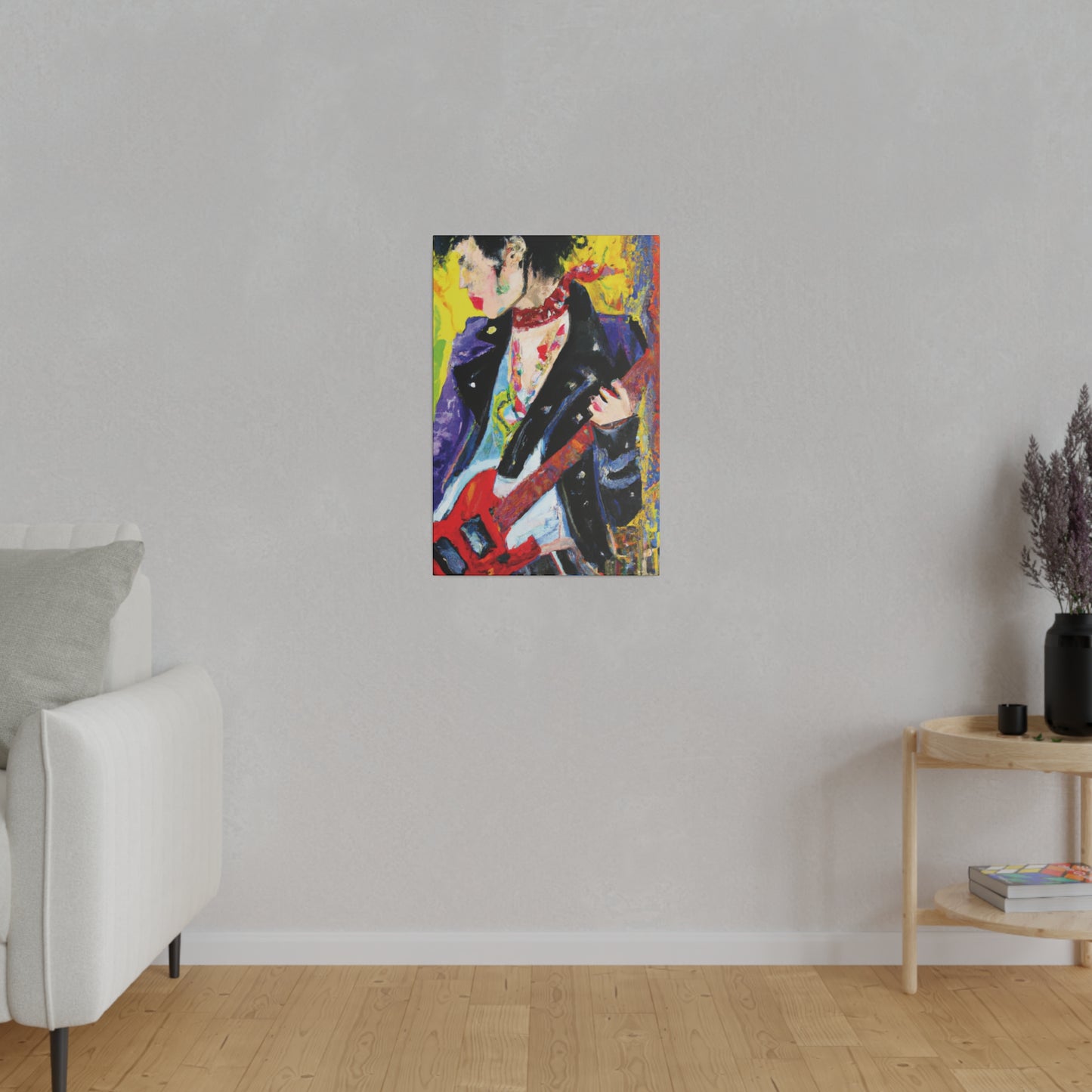 4600X - Rockstar Oil Painting Style Print | Poster | Home Decor | Wall Art | Music Art | Canvas