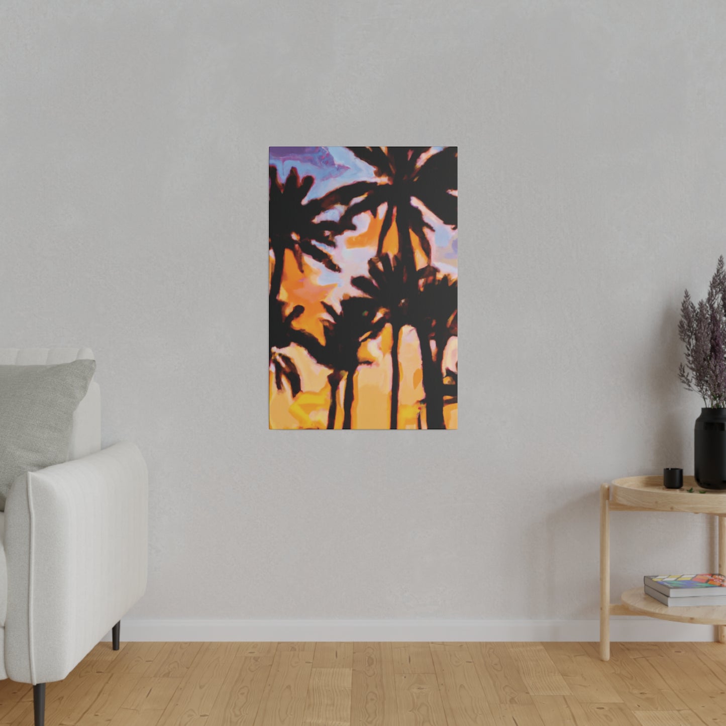 6159K - Miami Beach Sunset Painting Print | Miami | Beach | Sunset | Poster | Home Decor | Wall Art | Canvas