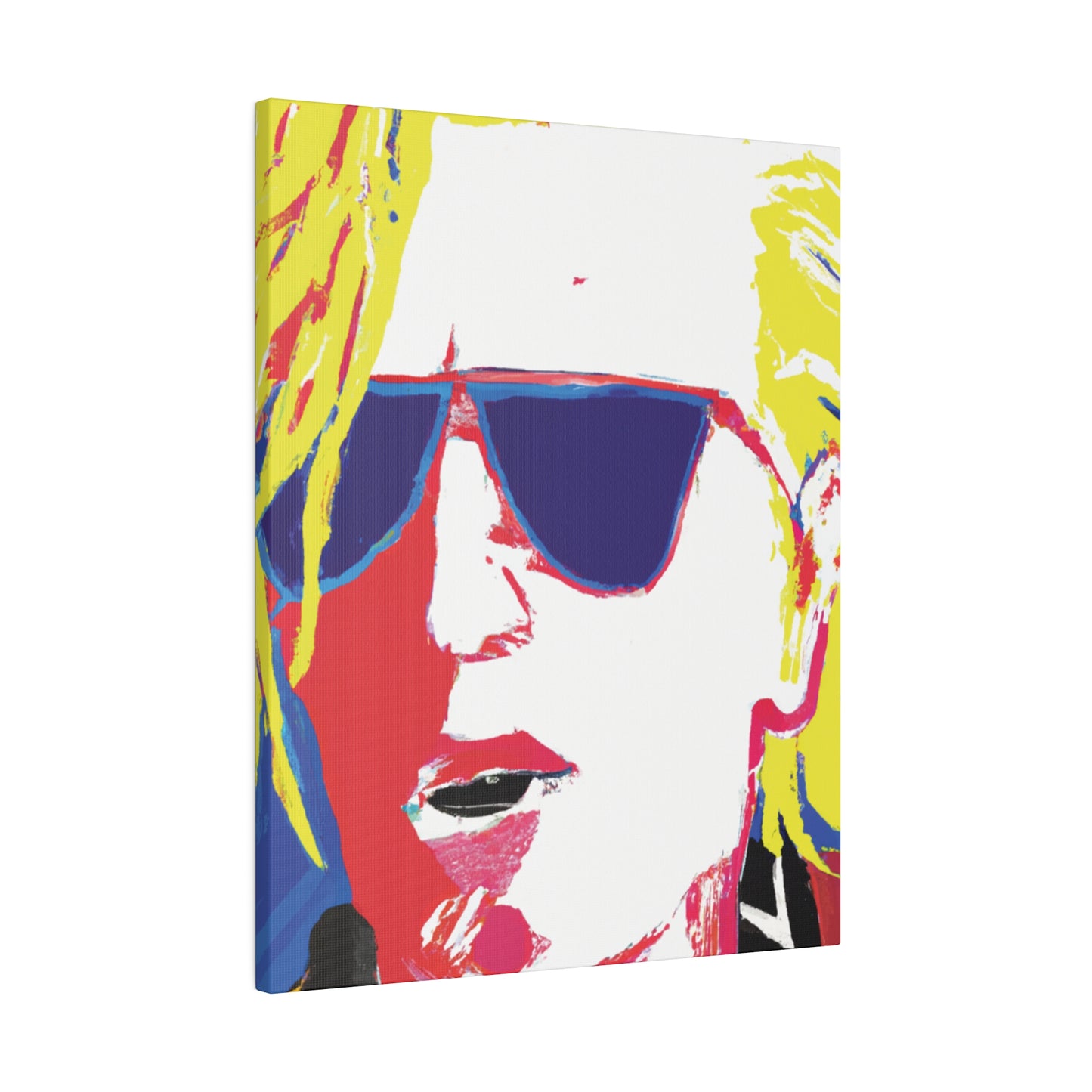 7405Y - Rockstar Painting Print | Face | Abstract | Poster | Home Decor | Wall Art | Music Art | Canvas