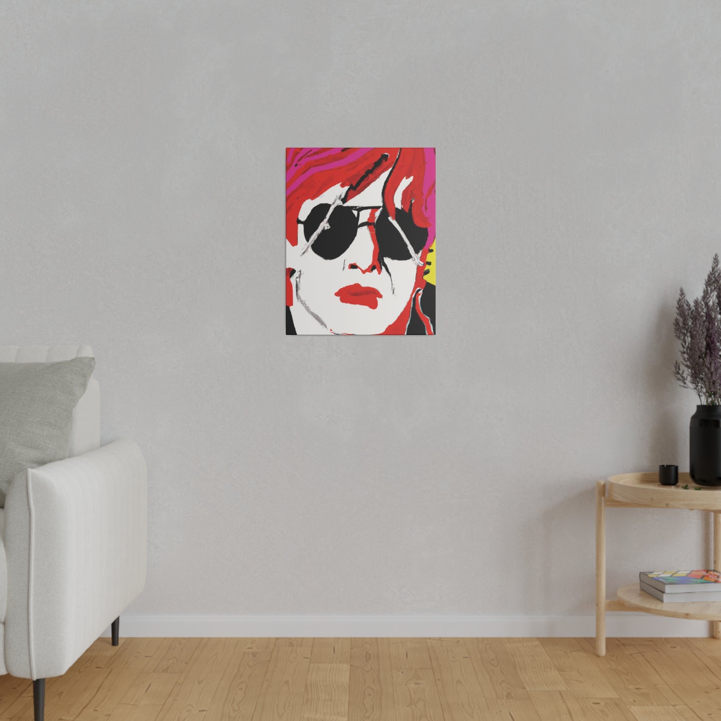 6831H - Rockstar Painting Print | Face | Abstract | Poster | Home Decor | Wall Art | Music Art | Canvas