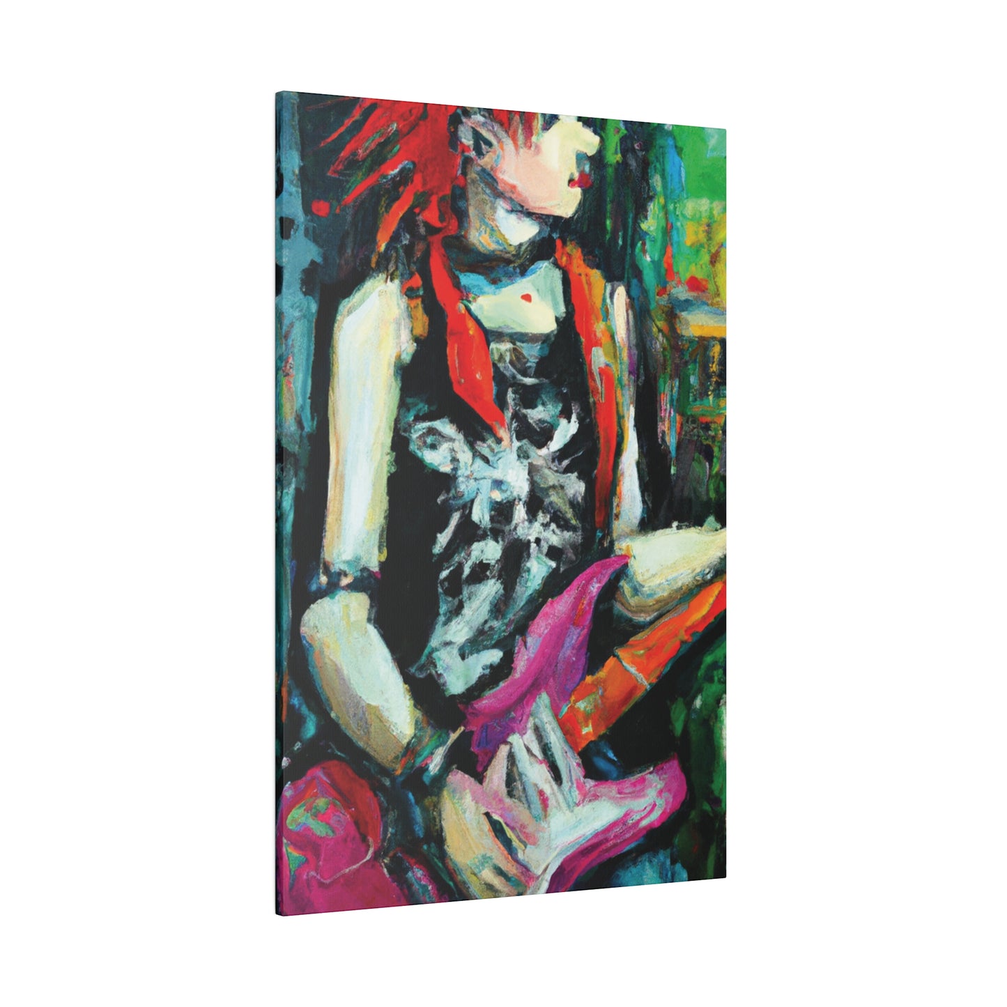 7134X - Rockstar Oil Painting Style Print | Poster | Home Decor | Wall Art | Music Art | Canvas