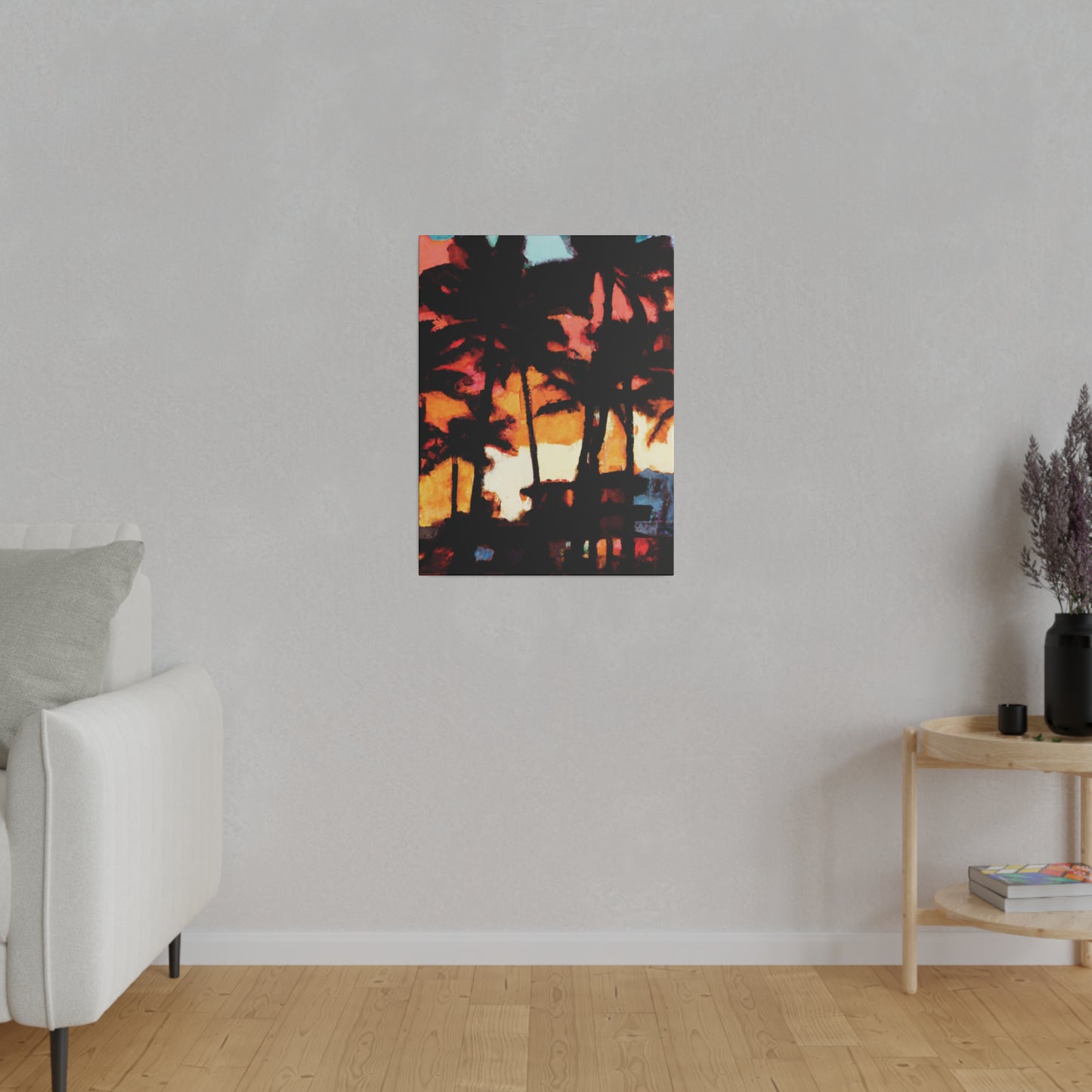 8498K - Miami Beach Sunset Painting Print | Miami | Beach | Sunset | Poster | Home Decor | Wall Art | Canvas