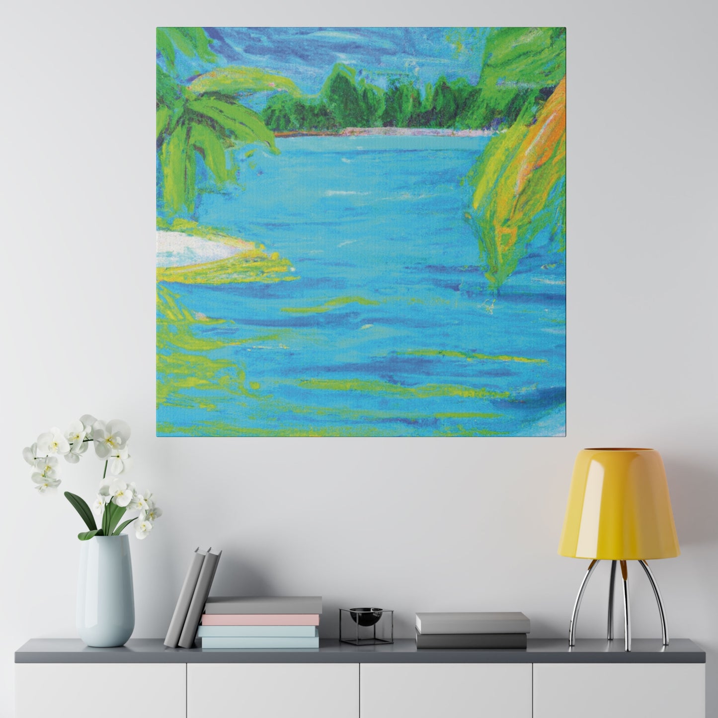 9709k - Bahamas Ocean Painting Print | Bahamas | Ocean | Beach | Poster | Home Decor | Wall Art | Canvas