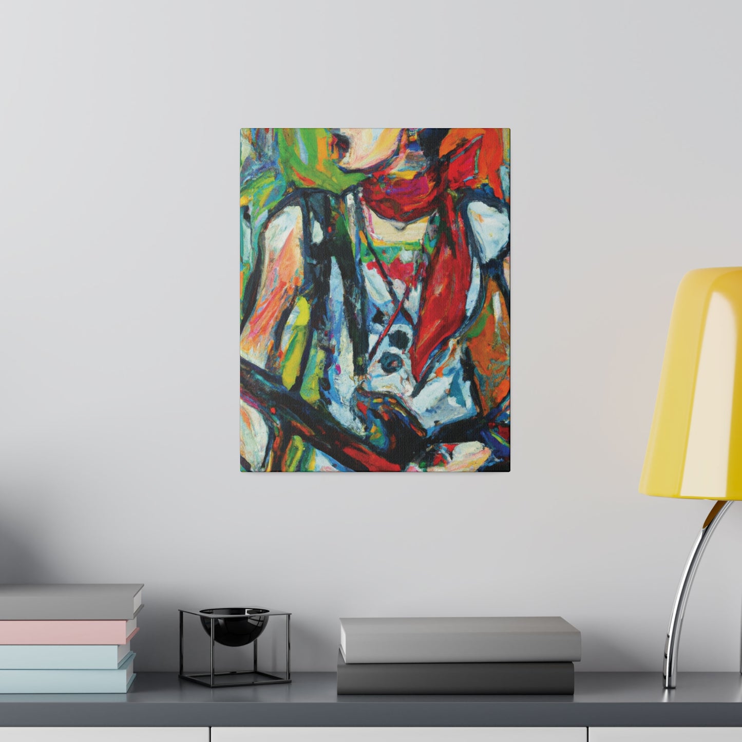3713A - Rockstar Oil Painting Style Print | Poster | Home Decor | Wall Art | Music Art | Canvas
