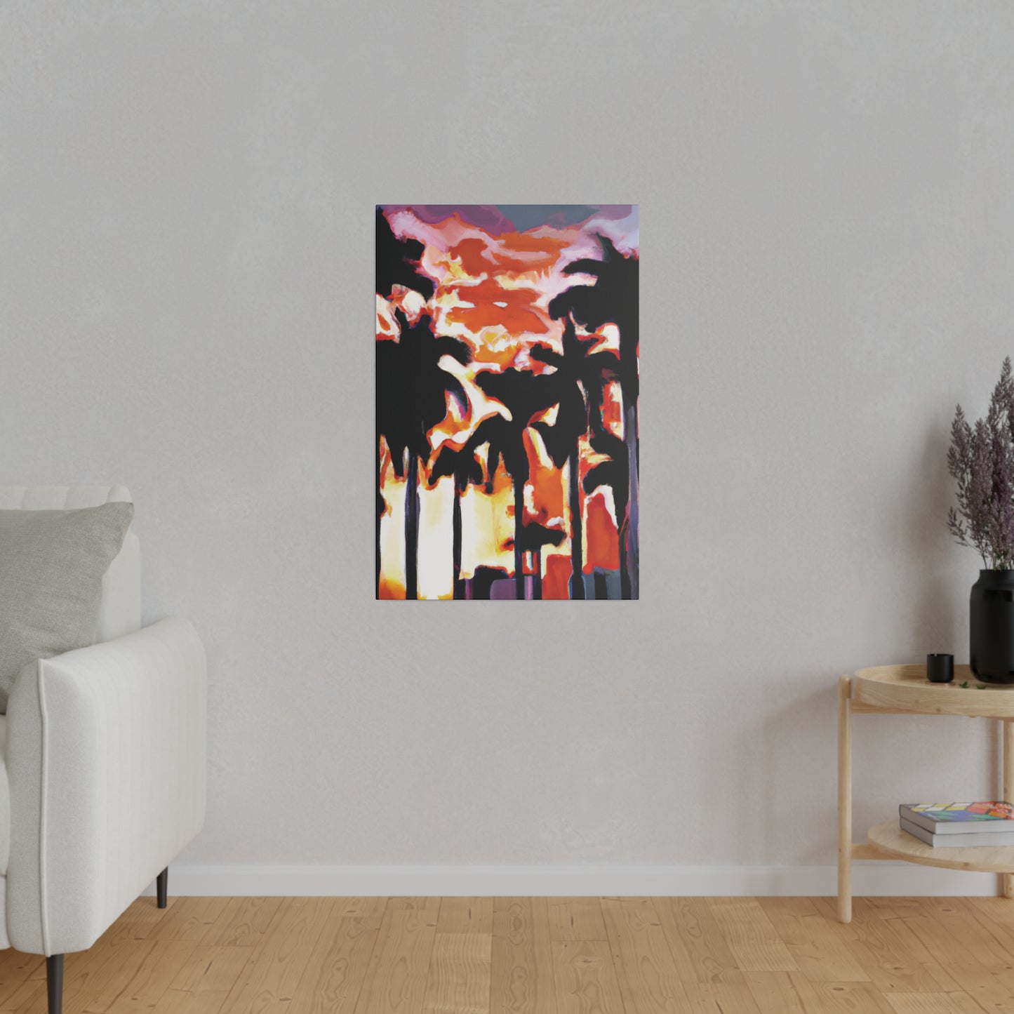 9274N - Miami Beach Sunset Painting Print | Miami | Beach | Sunset | Poster | Home Decor | Wall Art | Canvas