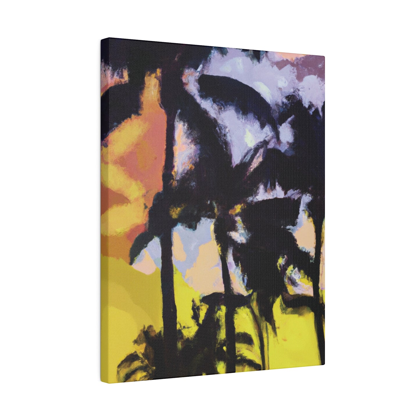 3753W - Miami Beach Sunset Painting Print | Miami | Beach | Sunset | Poster | Home Decor | Wall Art | Canvas