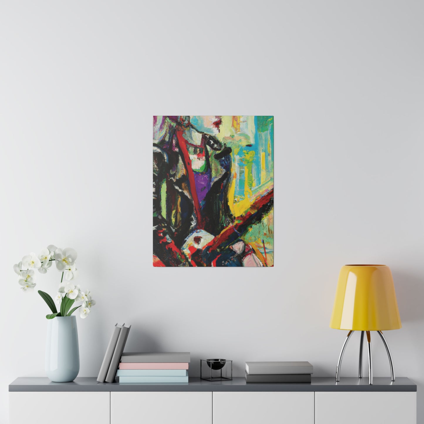 4247P - Rockstar Oil Painting Style Print | Poster | Home Decor | Wall Art | Music Art | Canvas