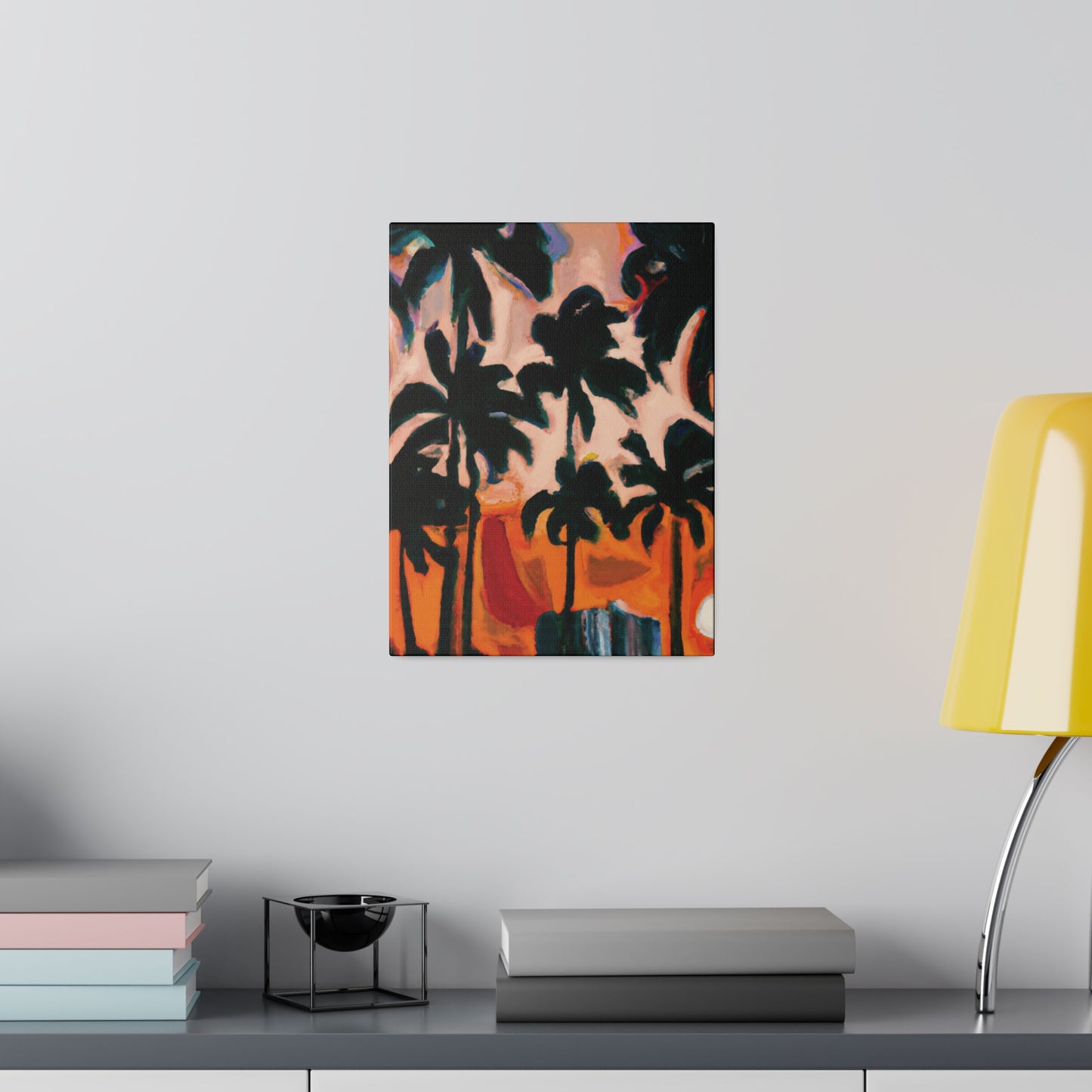 4317T - Miami Beach Sunset Painting Print | Miami | Beach | Sunset | Poster | Home Decor | Wall Art | Canvas