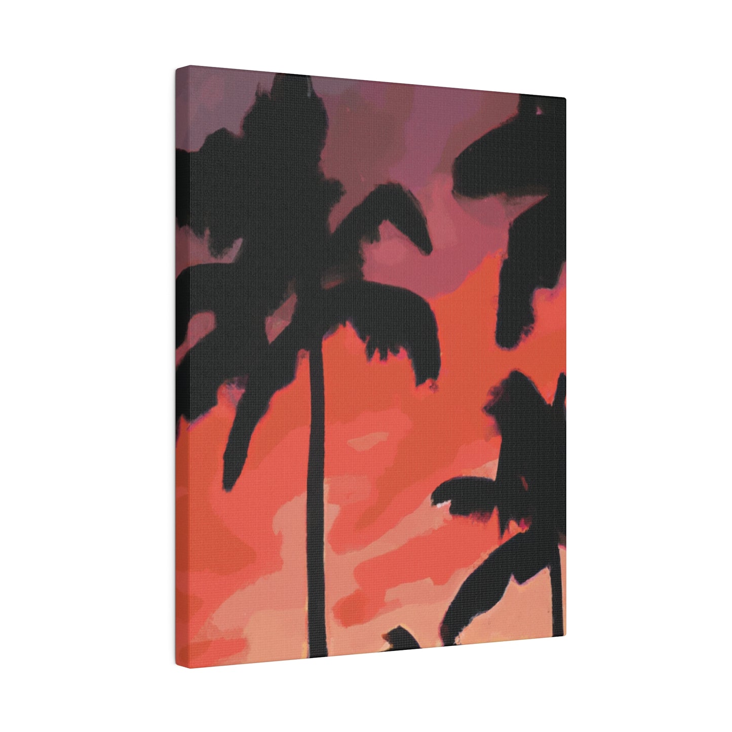 9324K - Miami Beach Sunset Painting Print | Miami | Beach | Sunset | Poster | Home Decor | Wall Art | Canvas