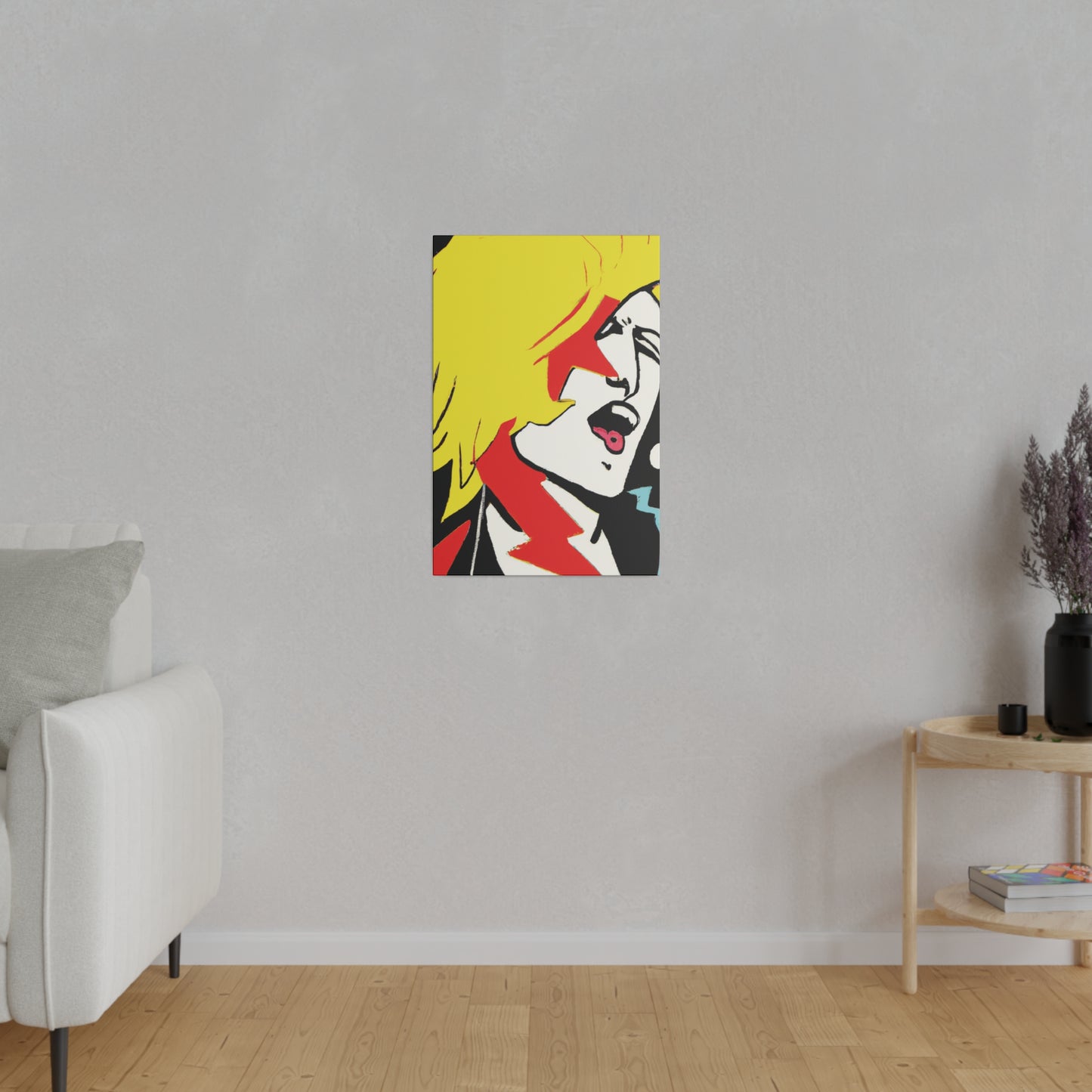 6373A - Rockstar Painting Print | Face | Abstract | Poster | Home Decor | Wall Art | Music Art | Canvas