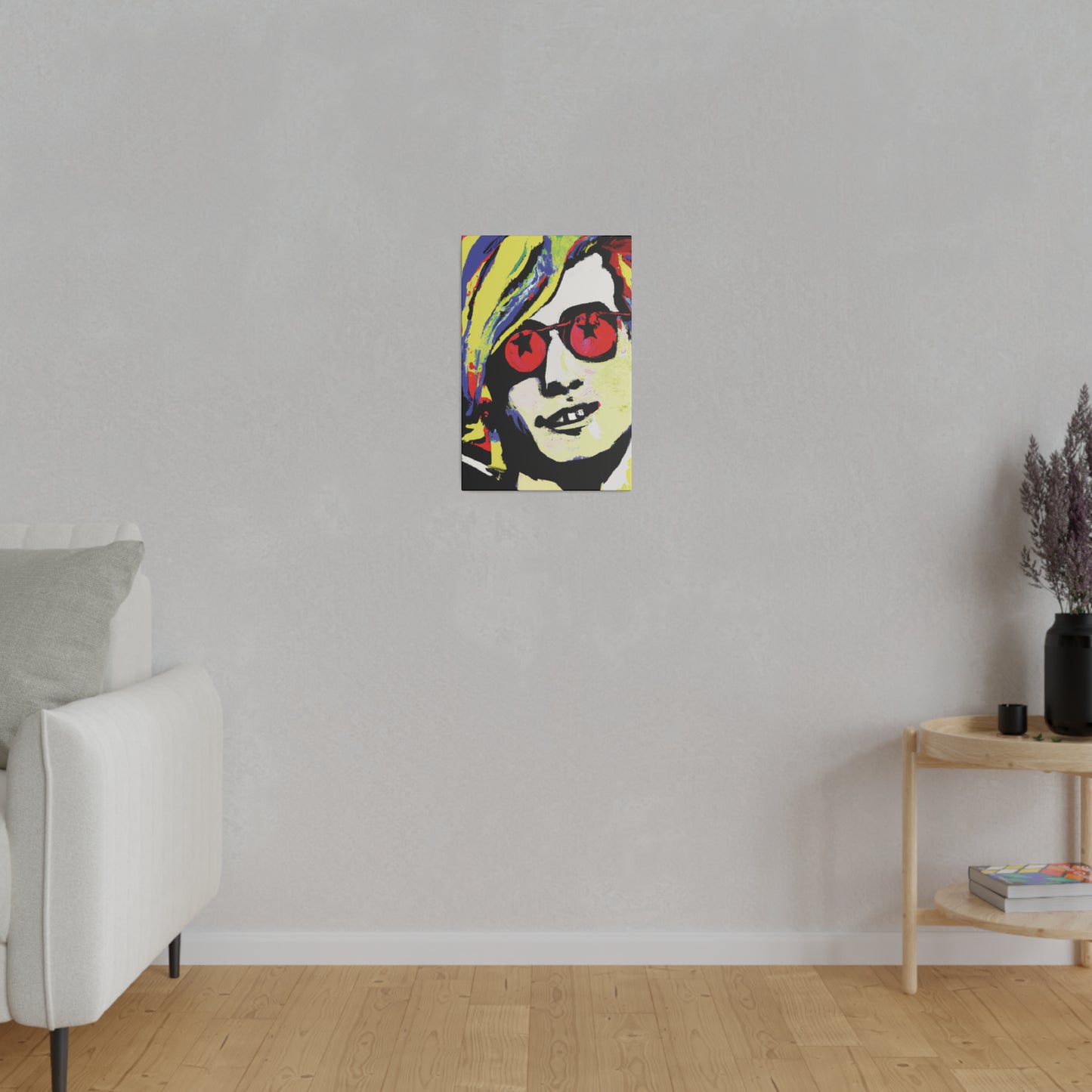 8764V - Rockstar Painting Print | Face | Abstract | Poster | Home Decor | Wall Art | Music Art | Canvas