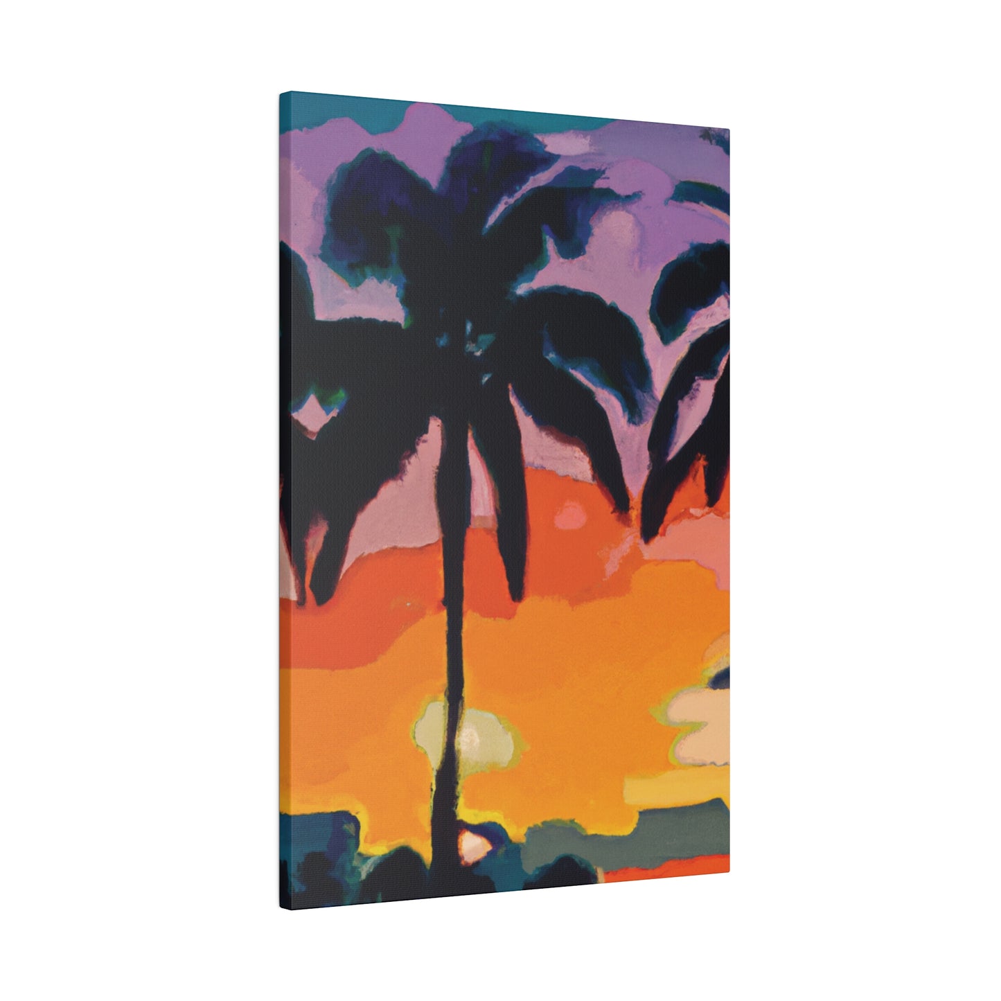 7875Z - Miami Beach Sunset Painting Print | Miami | Beach | Sunset | Poster | Home Decor | Wall Art | Canvas