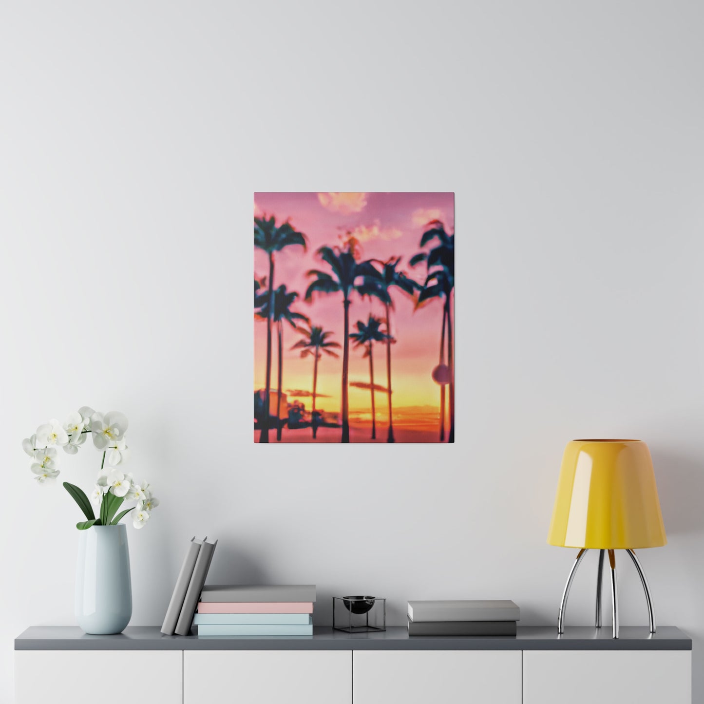 8183G - Miami Beach Sunset Painting Print | Miami | Beach | Sunset | Poster | Home Decor | Wall Art | Canvas