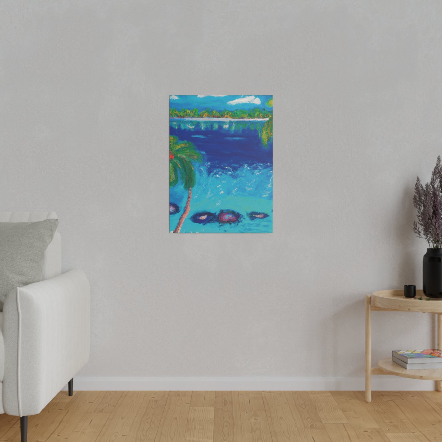 9850E - Bahamas Ocean Painting Print | Bahamas | Ocean | Beach | Poster | Home Decor | Wall Art | Canvas