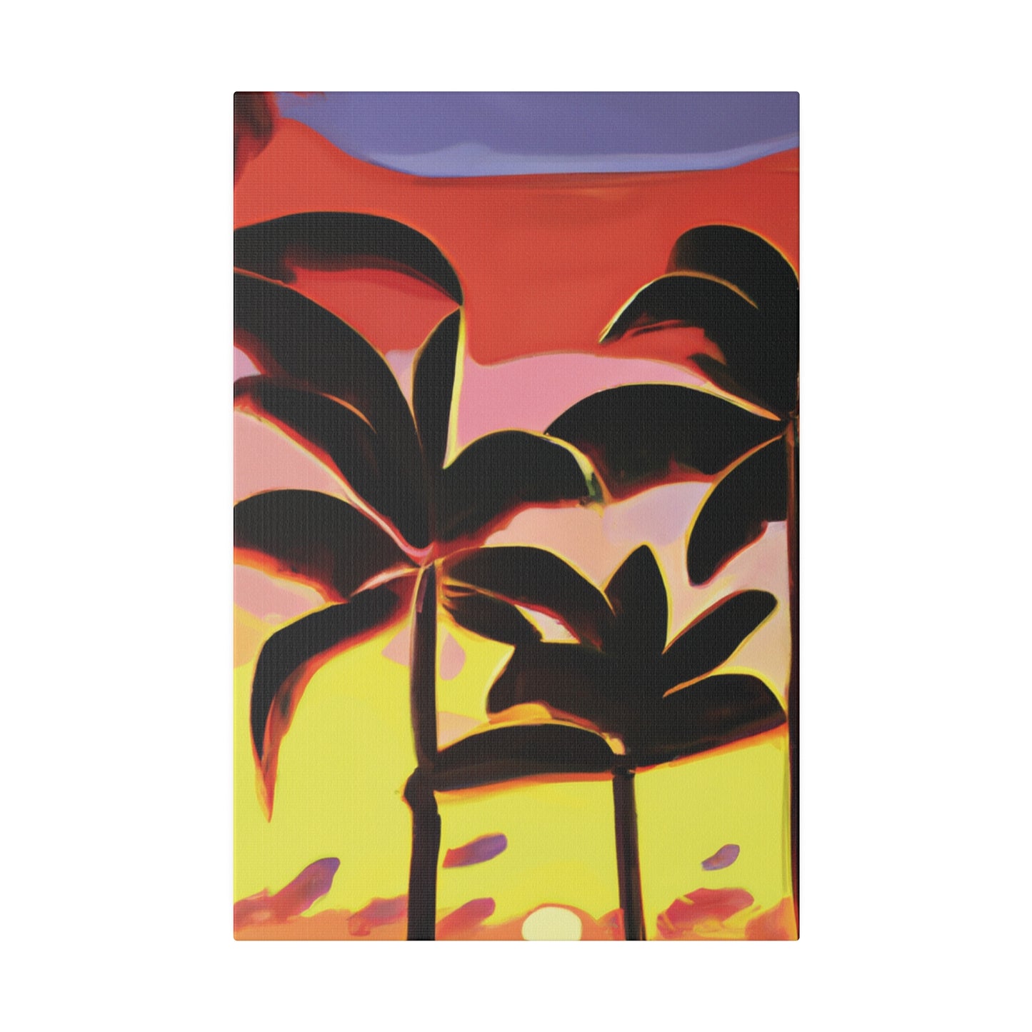 8456F - Miami Beach Sunset Painting Print | Miami | Beach | Sunset | Poster | Home Decor | Wall Art | Canvas