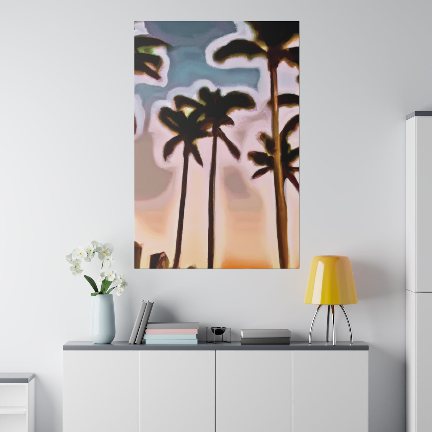 4828Q - Miami Beach Sunset Painting Print | Miami | Beach | Sunset | Poster | Home Decor | Wall Art | Canvas