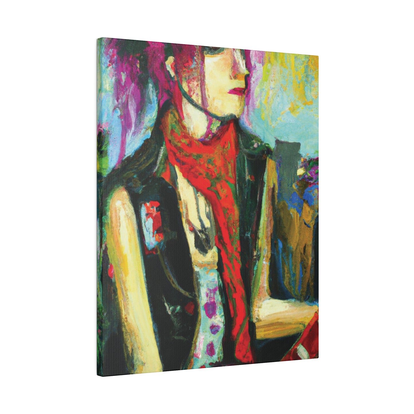 9141P - Rockstar Oil Painting Style Print | Poster | Home Decor | Wall Art | Music Art | Canvas