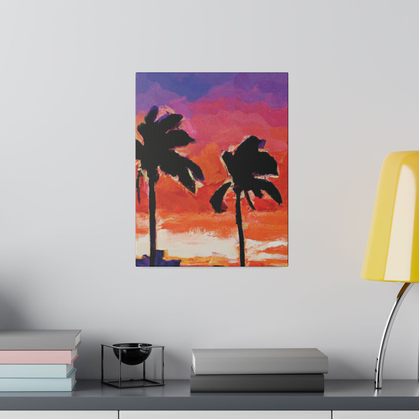 3243X - Miami Beach Sunset Painting Print | Miami | Beach | Sunset | Poster | Home Decor | Wall Art | Canvas