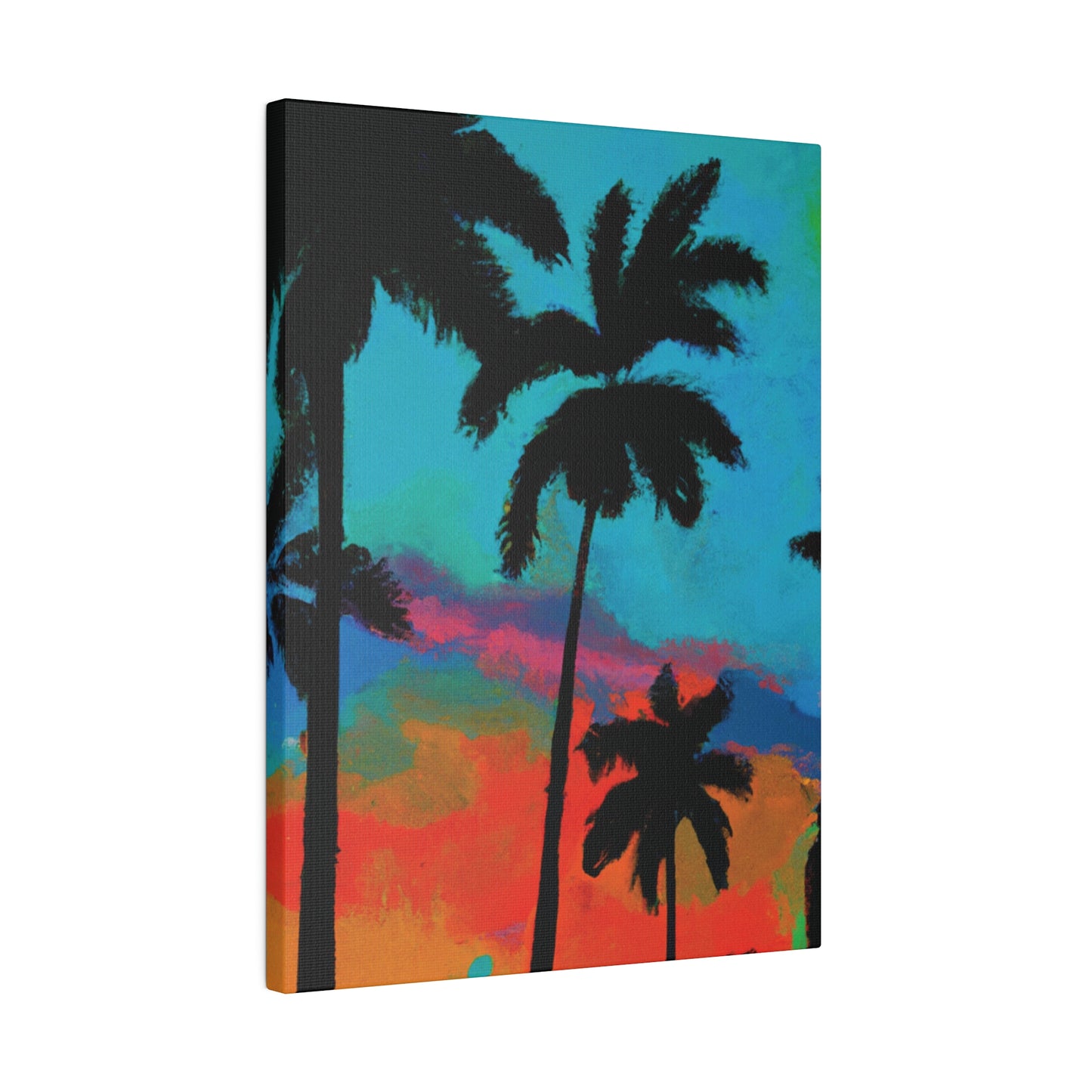 2838A - Miami Beach Sunset Painting Print | Miami | Beach | Sunset | Poster | Home Decor | Wall Art | Canvas