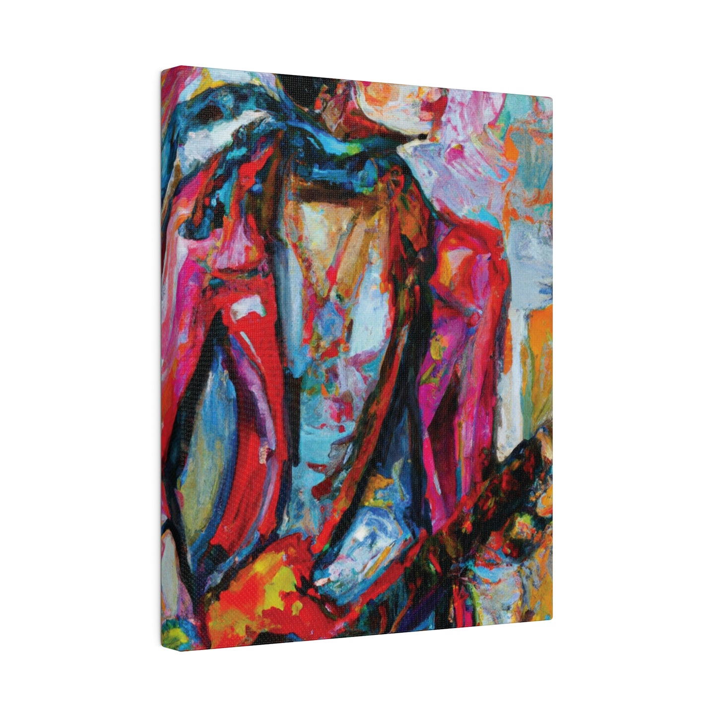 5694F - Rockstar Oil Painting Style Print | Poster | Home Decor | Wall Art | Music Art | Canvas