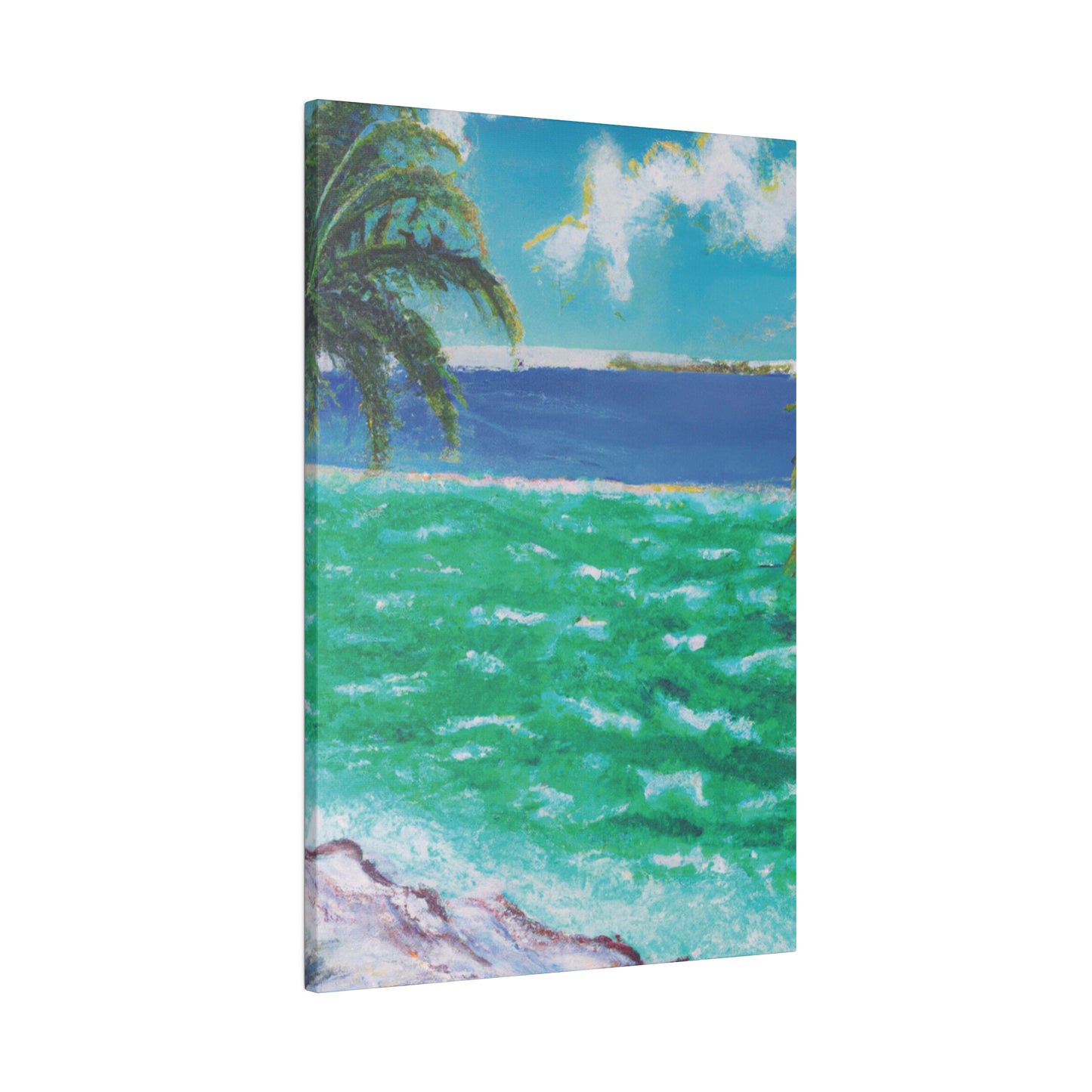 8274K - Bahamas Ocean Painting Print | Bahamas | Ocean | Beach | Poster | Home Decor | Wall Art | Canvas