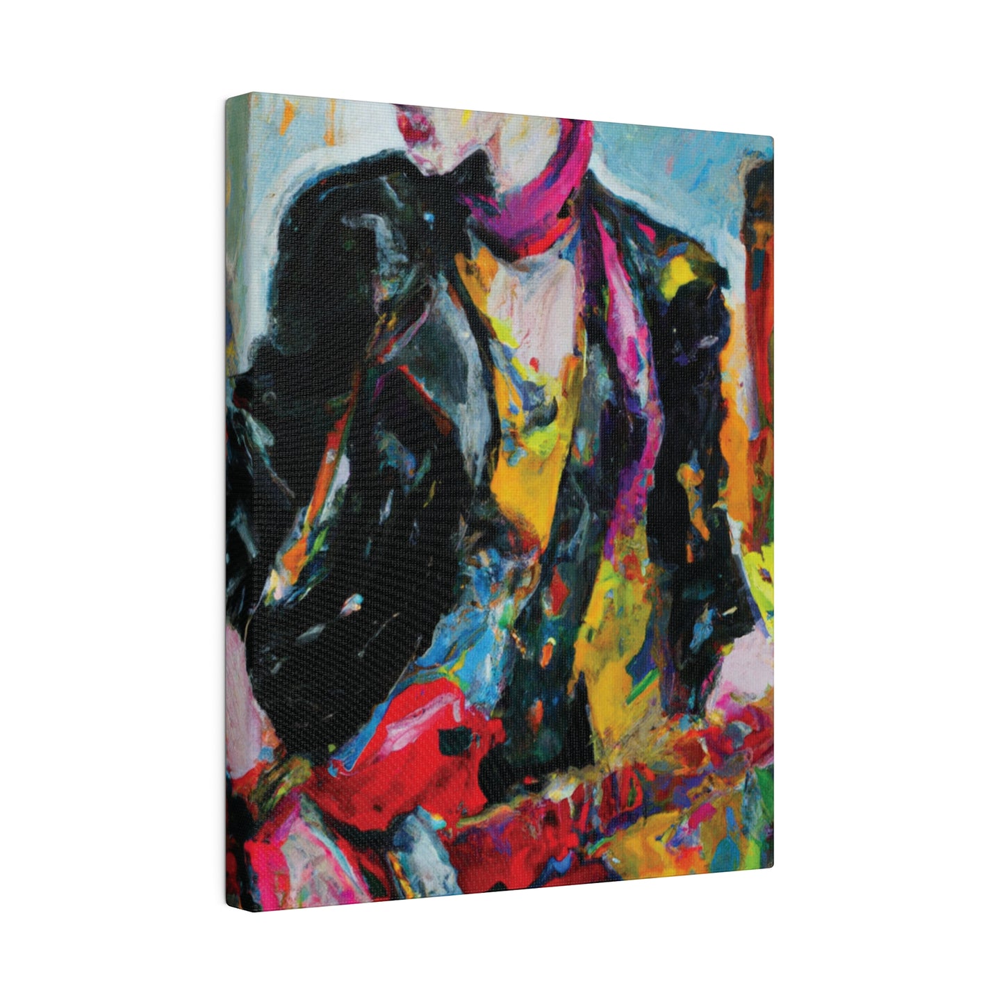 8178F - Rockstar Oil Painting Style Print | Poster | Home Decor | Wall Art | Music Art | Canvas