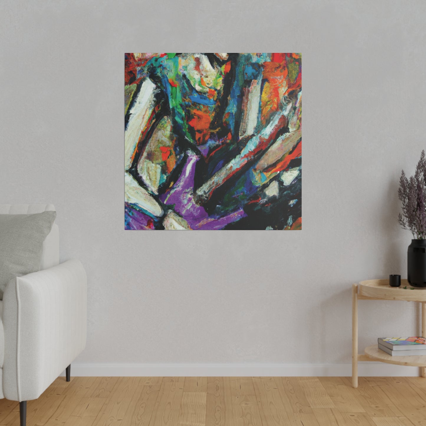 2354A - Rockstar Oil Painting Style Print | Poster | Home Decor | Wall Art | Music Art | Canvas