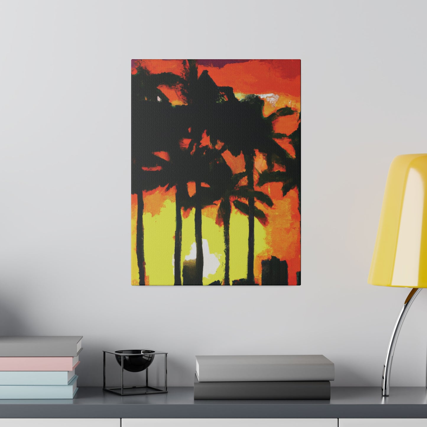 8291L - Miami Beach Sunset Painting Print | Miami | Beach | Sunset | Poster | Home Decor | Wall Art | Canvas