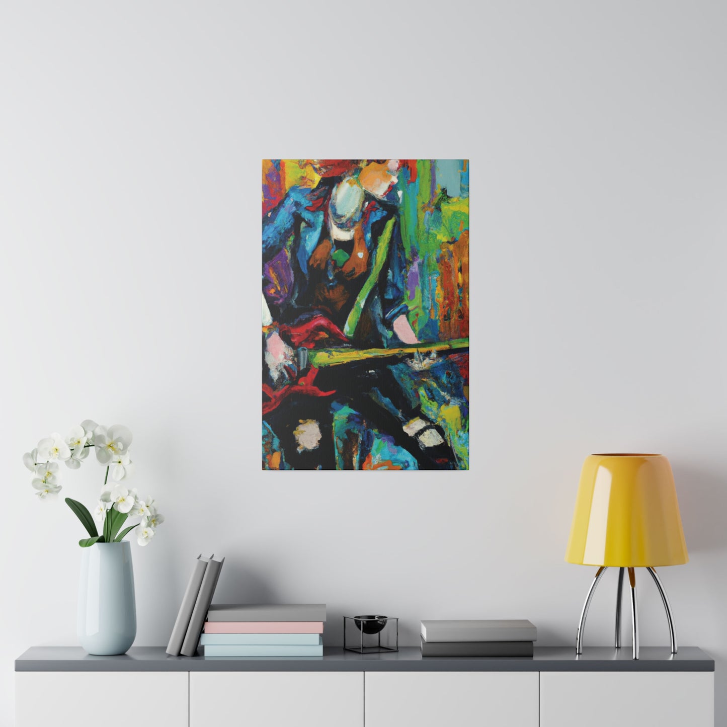 2285H - Rockstar Oil Painting Style Print | Poster | Home Decor | Wall Art | Music Art | Canvas