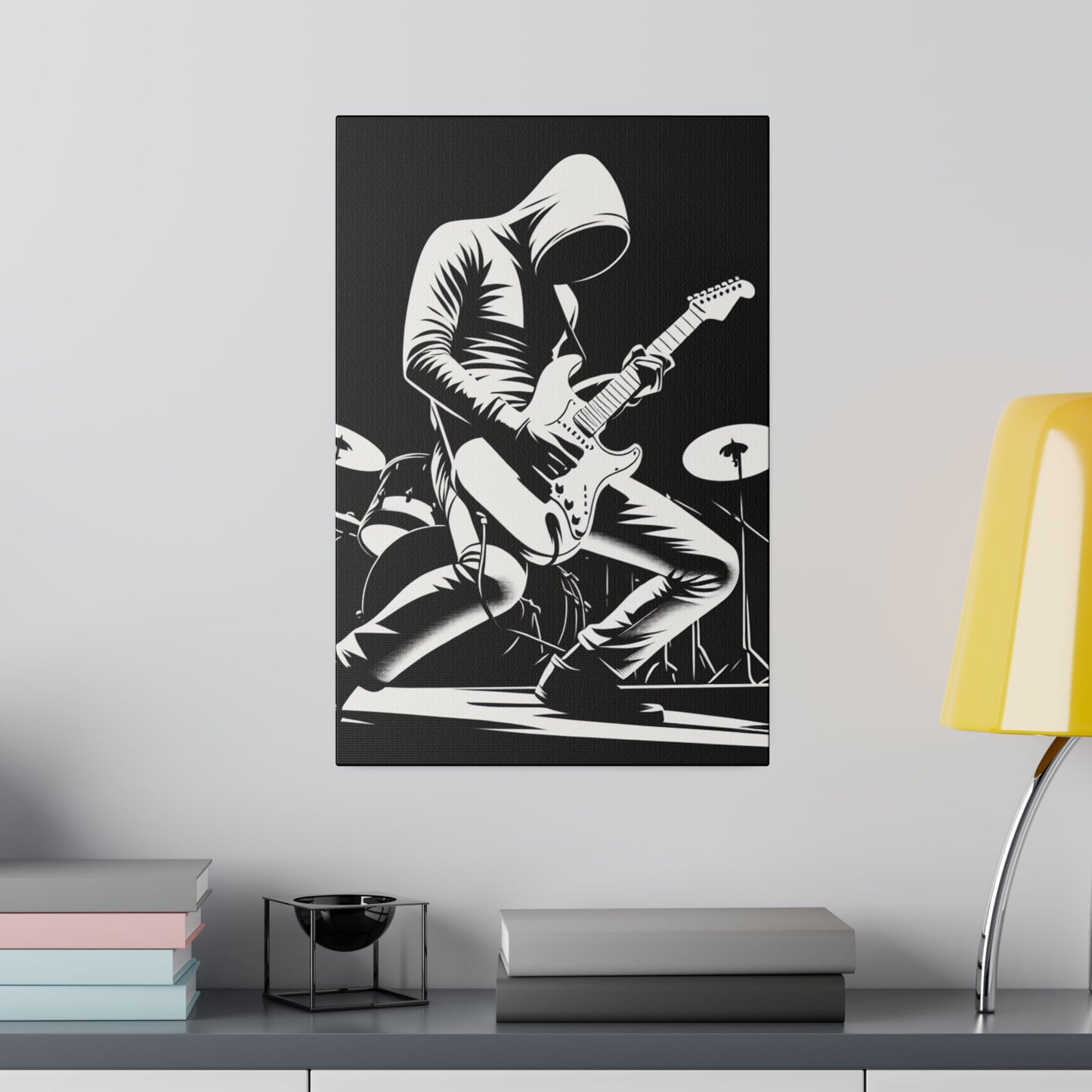 7864J - music art work, rockstar gifts, musician gift ideas, guitar art work, guitar artwork, guitar wall art canvas, playing guitar, decor