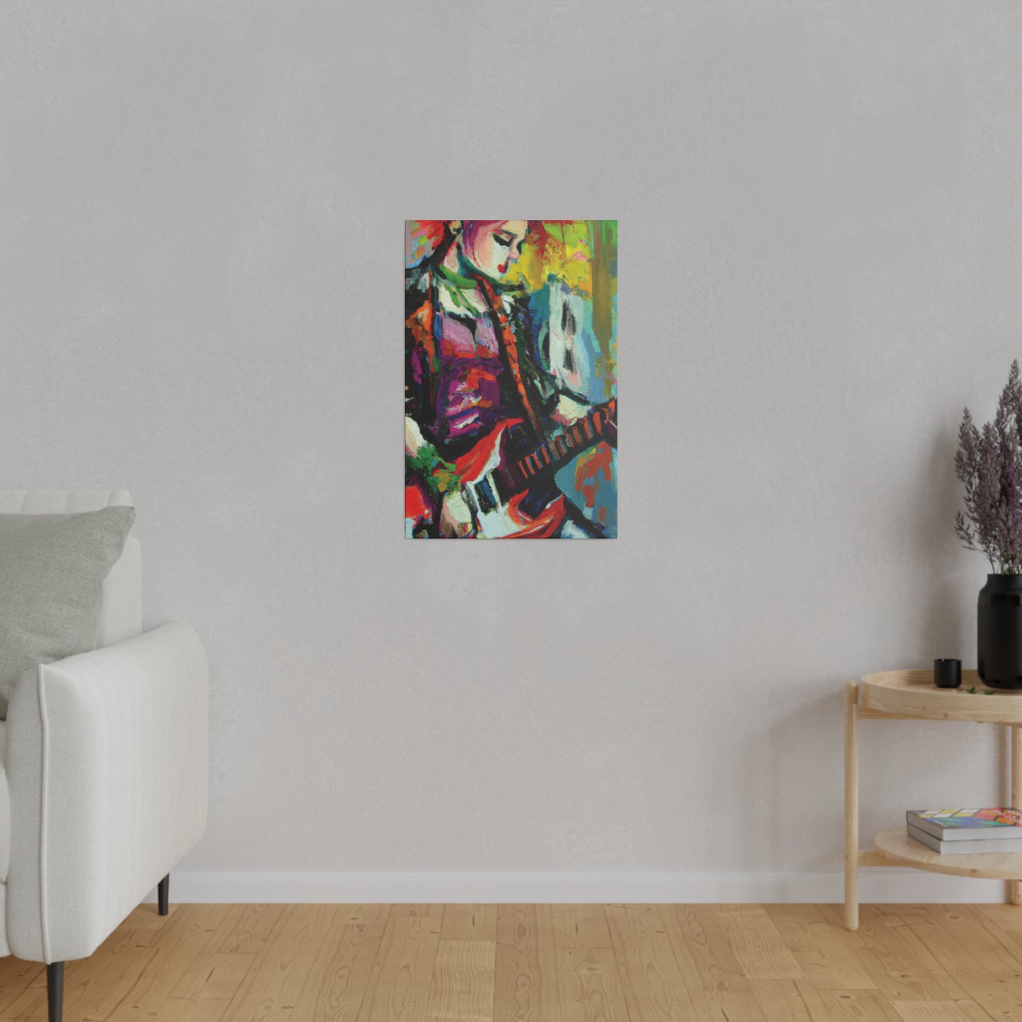 2671G - Rockstar Oil Painting Style Print | Poster | Home Decor | Wall Art | Music Art | Canvas