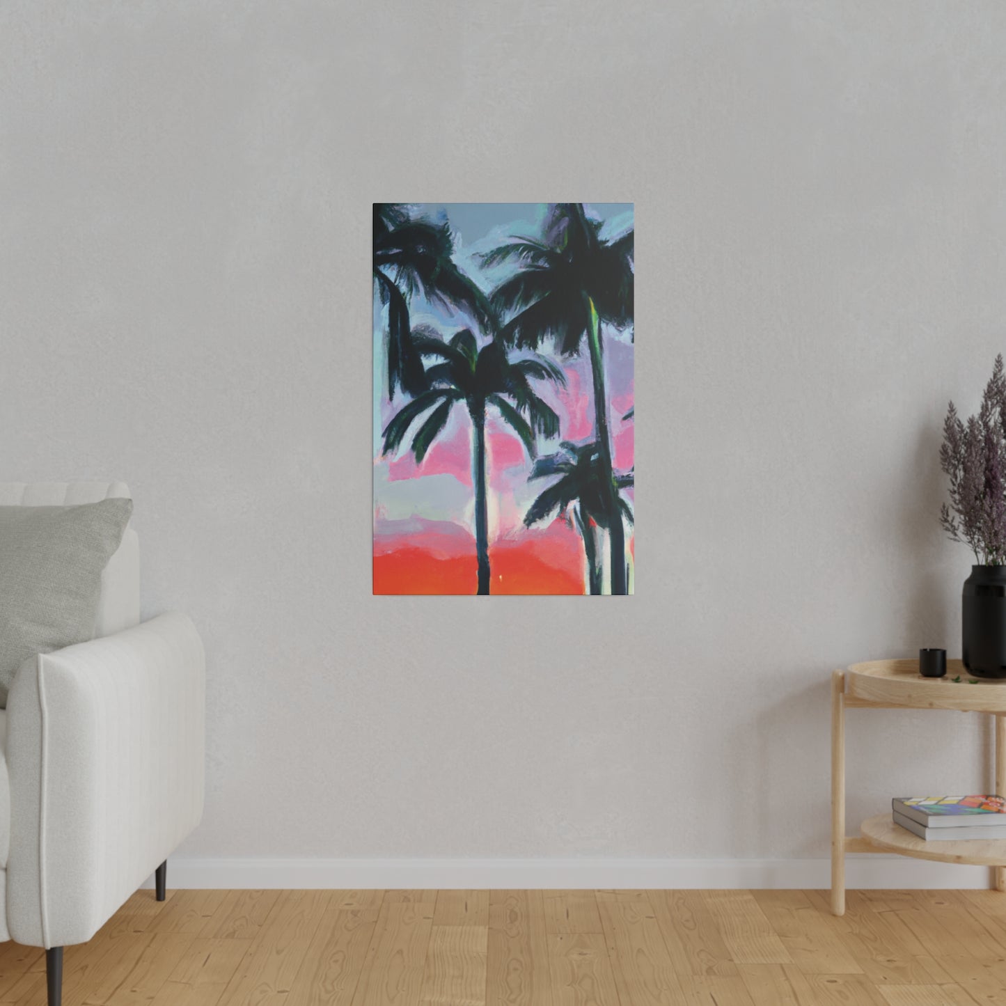 7629F - Miami Beach Sunset Painting Print | Miami | Beach | Sunset | Poster | Home Decor | Wall Art | Canvas