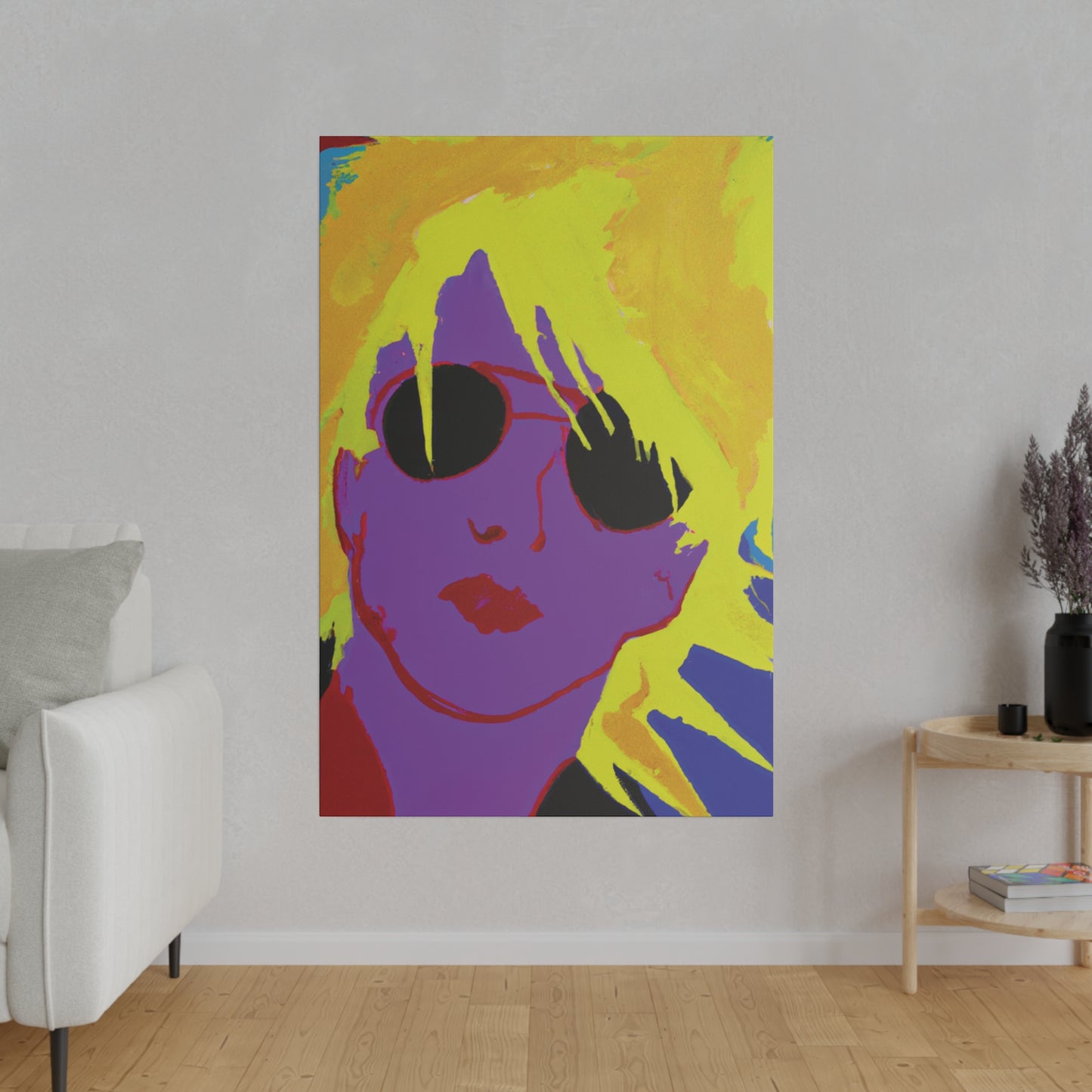 3022A - Rockstar Painting Print | Face | Abstract | Poster | Home Decor | Wall Art | Music Art | Canvas