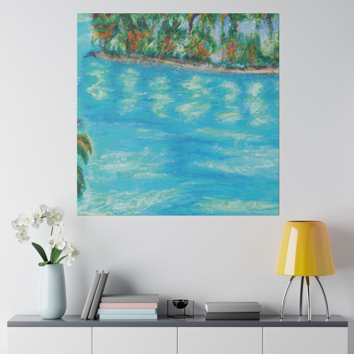 8625Q - Bahamas Ocean Painting Print | Bahamas | Ocean | Beach | Poster | Home Decor | Wall Art | Canvas