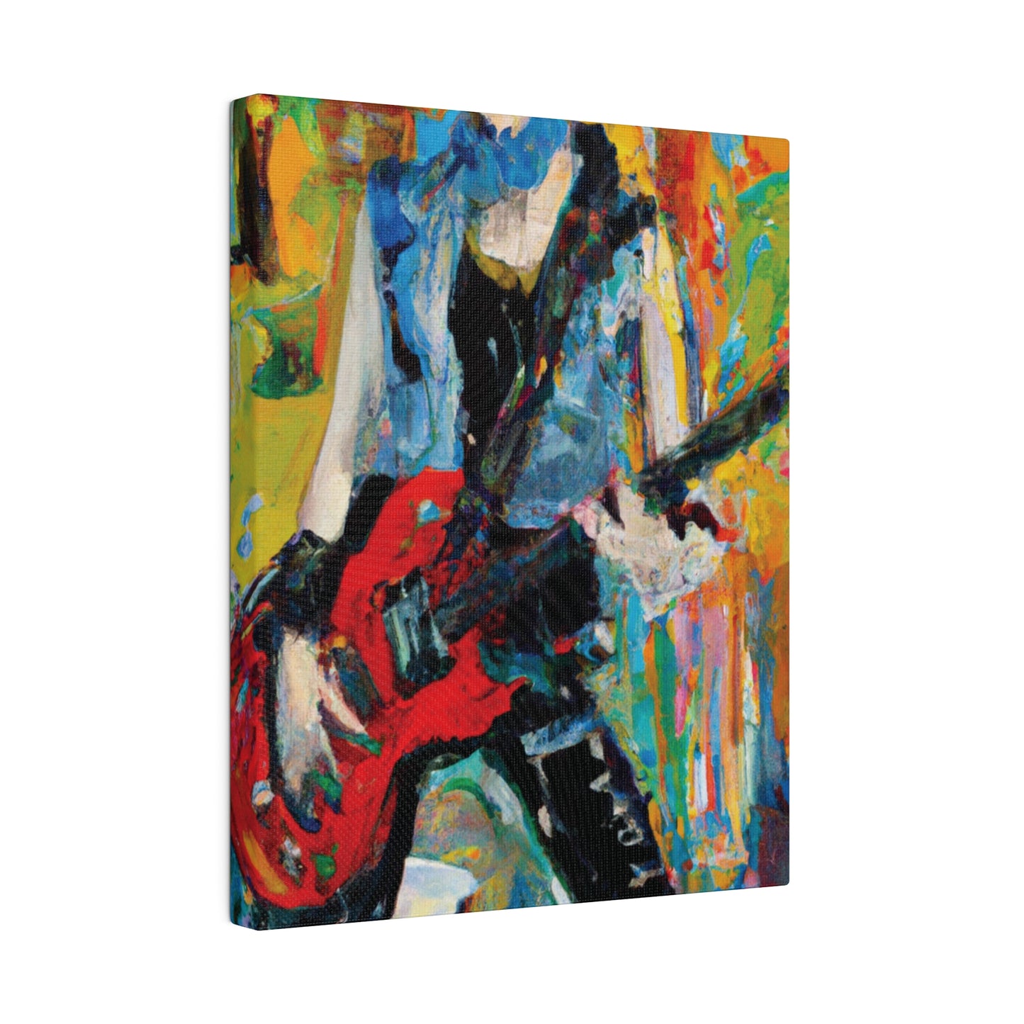 4721P - Rockstar Oil Painting Style Print | Poster | Home Decor | Wall Art | Music Art | Canvas