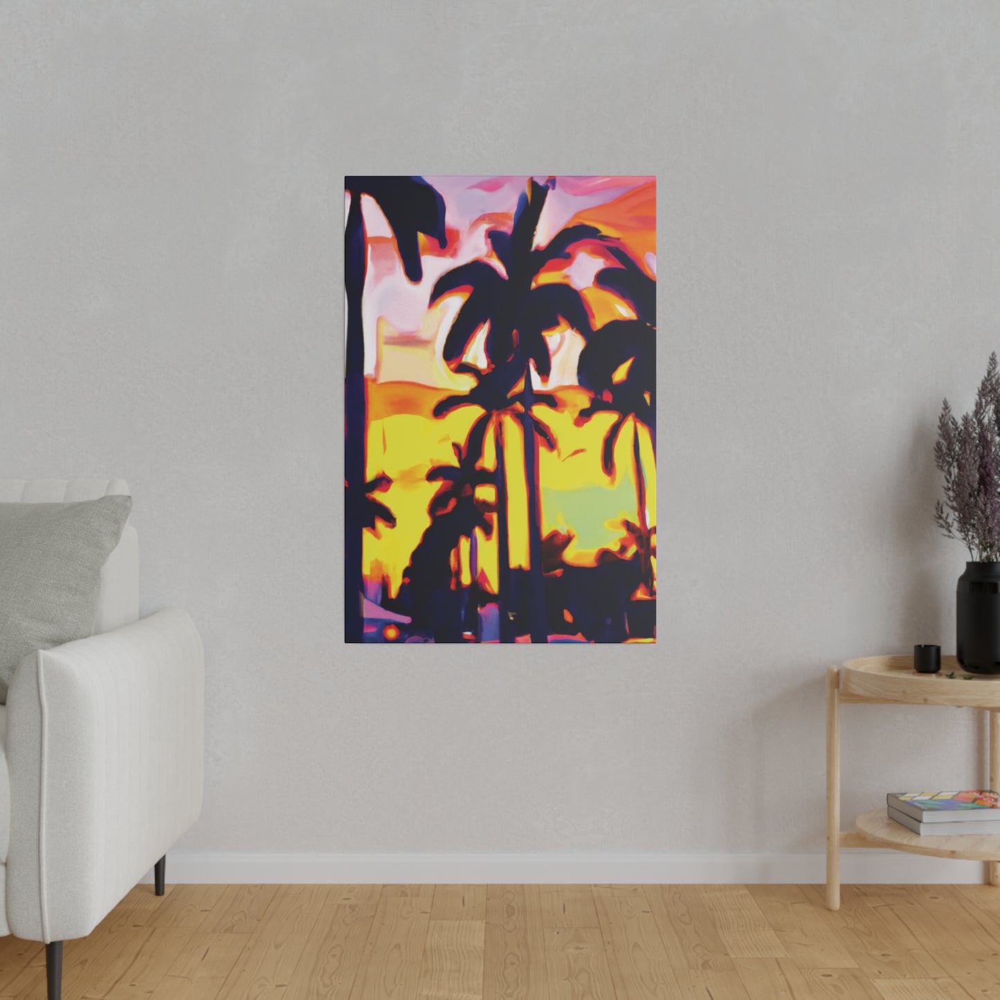 8254X - Miami Beach Sunset Painting Print | Miami | Beach | Sunset | Poster | Home Decor | Wall Art | Canvas