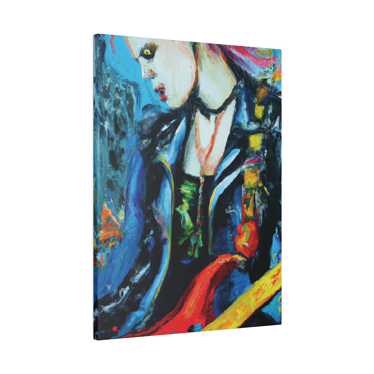 8900A - Rockstar Oil Painting Style Print | Poster | Home Decor | Wall Art | Music Art | Canvas