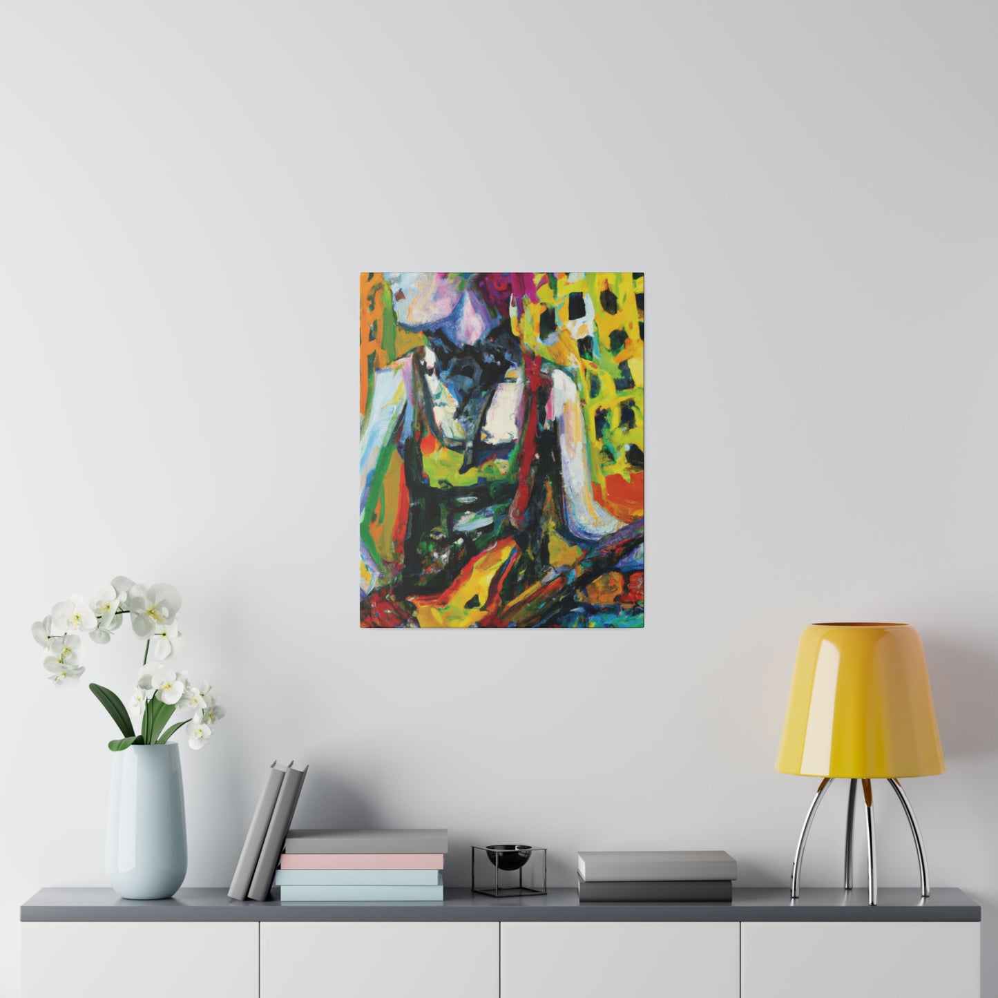 4793Z - Rockstar Oil Painting Style Print | Poster | Home Decor | Wall Art | Music Art | Canvas