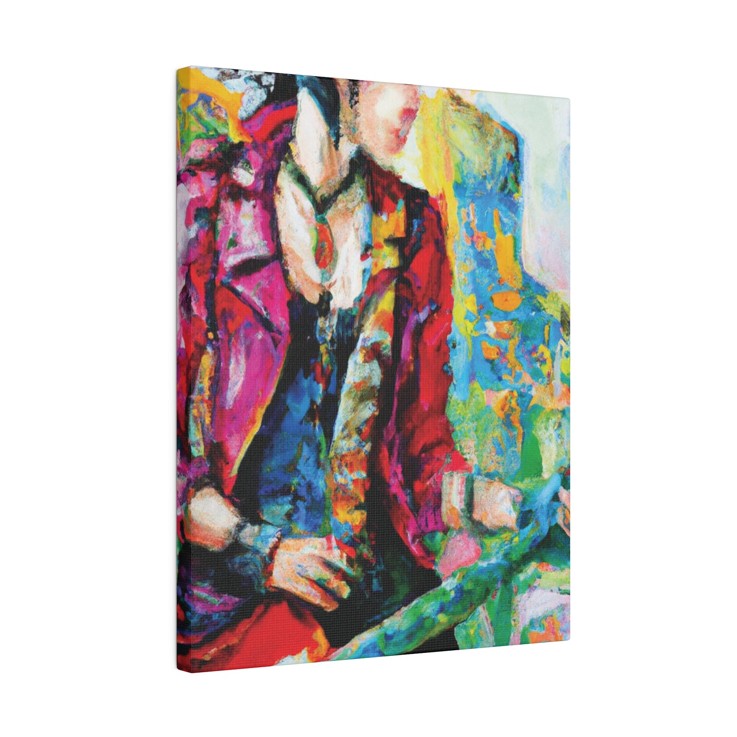 7234K - Rockstar Oil Painting Style Print | Poster | Home Decor | Wall Art | Music Art | Canvas