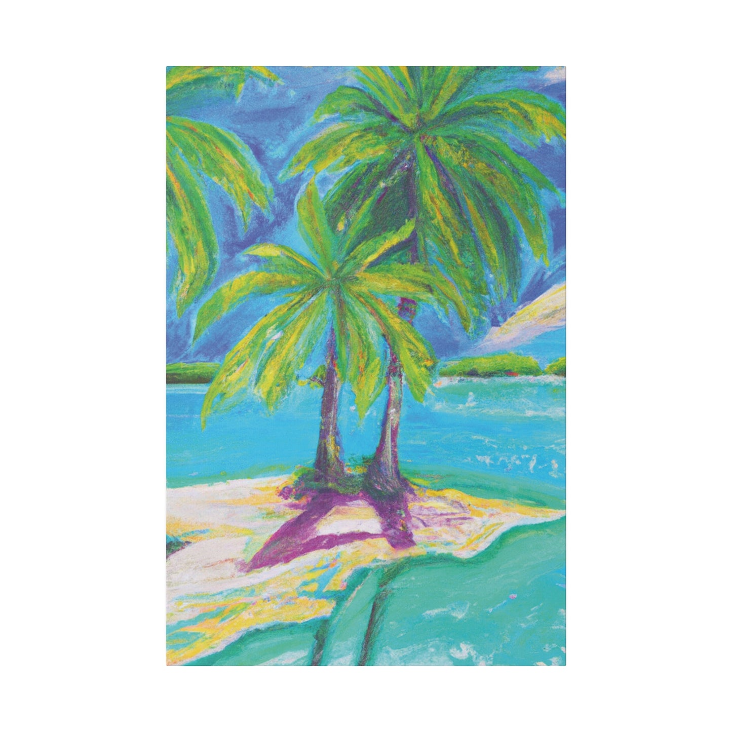 6632P - Bahamas Ocean Painting Print | Bahamas | Ocean | Beach | Poster | Home Decor | Wall Art | Canvas