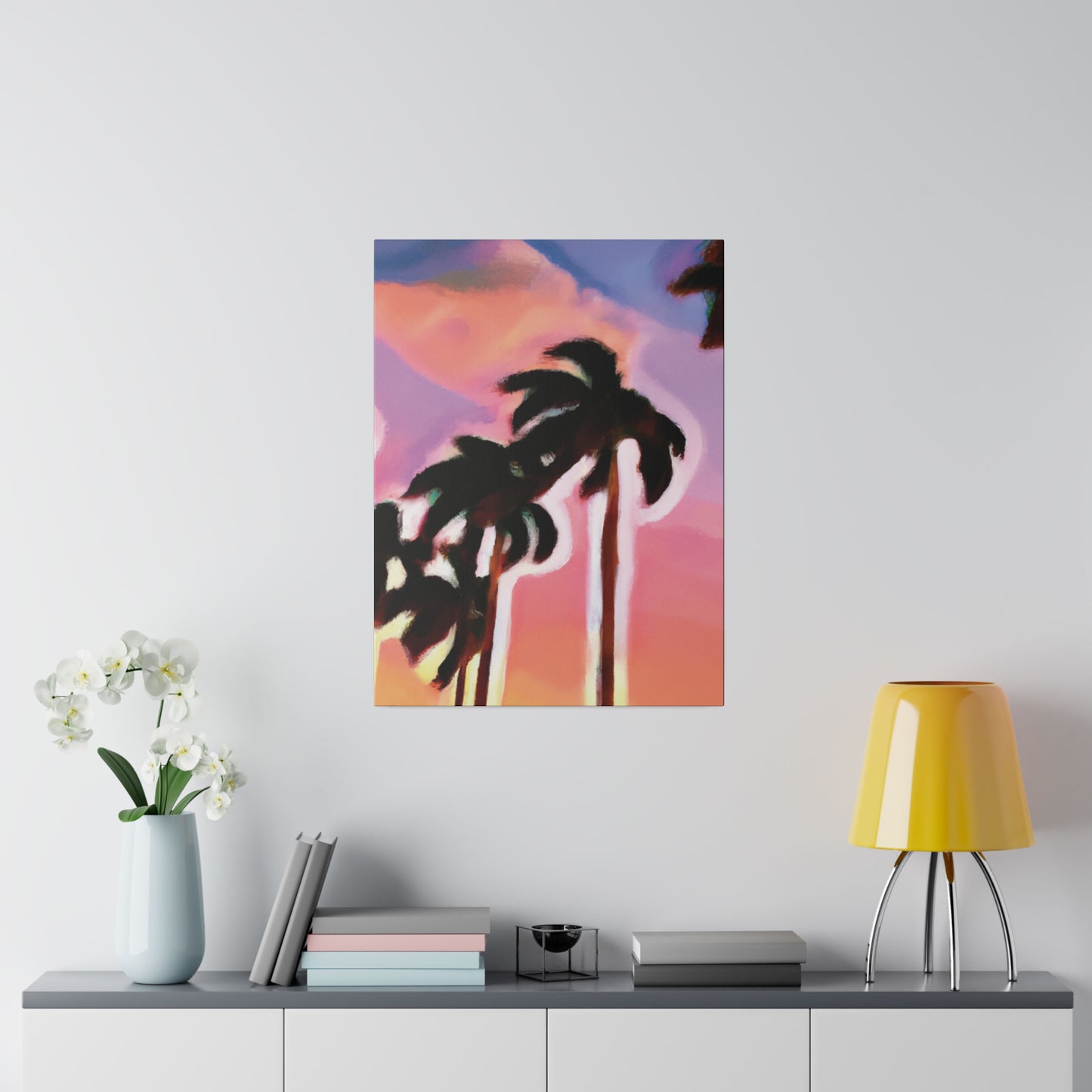 3563H - Miami Beach Sunset Painting Print | Miami | Beach | Sunset | Poster | Home Decor | Wall Art | Canvas