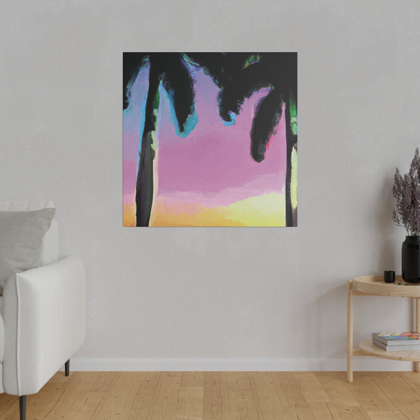 8491N - Miami Beach Sunset Painting Print | Miami | Beach | Sunset | Poster | Home Decor | Wall Art | Canvas