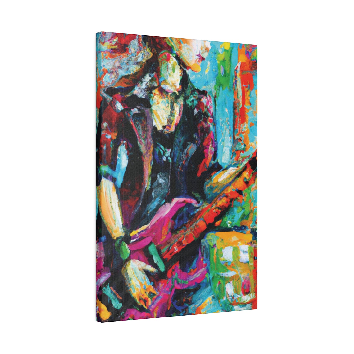 5003E - Rockstar Oil Painting Style Print | Poster | Home Decor | Wall Art | Music Art | Canvas