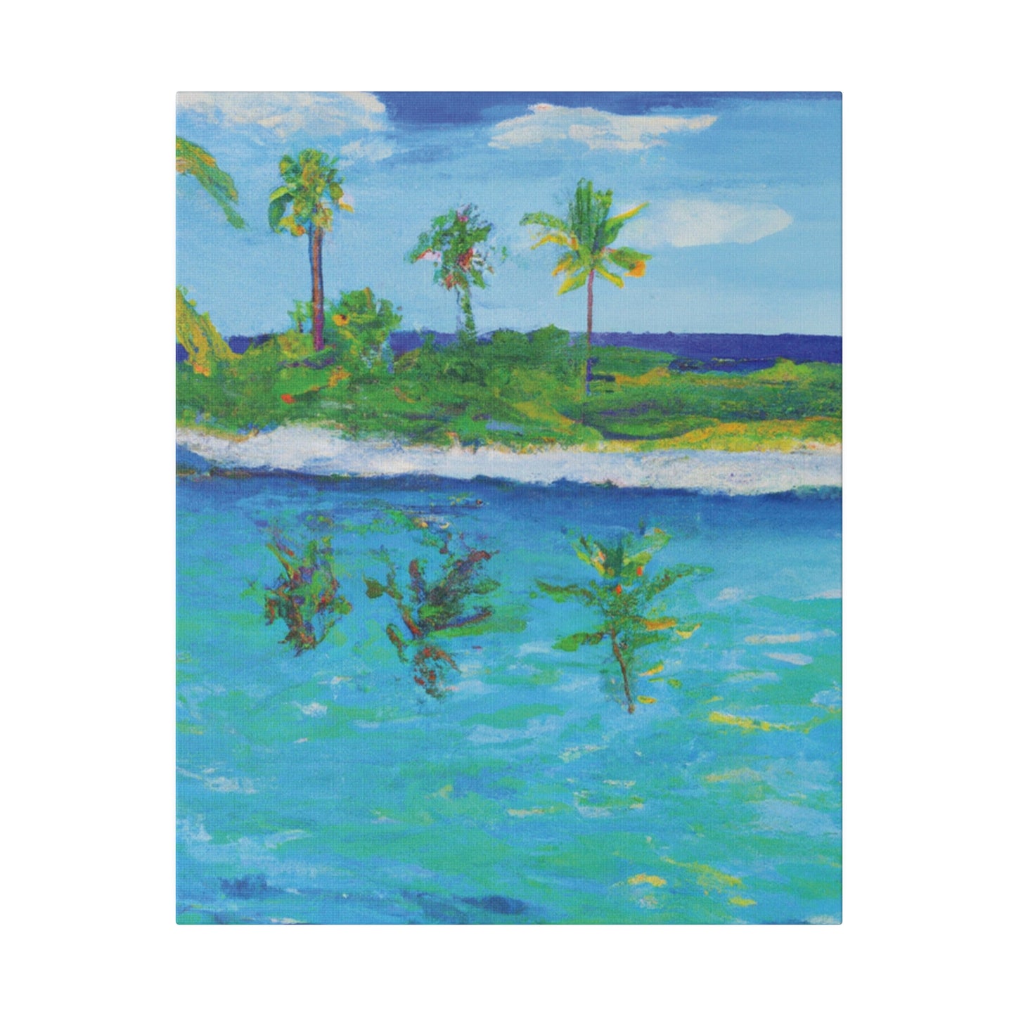 7382P - Bahamas Ocean Painting Print | Bahamas | Ocean | Beach | Poster | Home Decor | Wall Art | Canvas