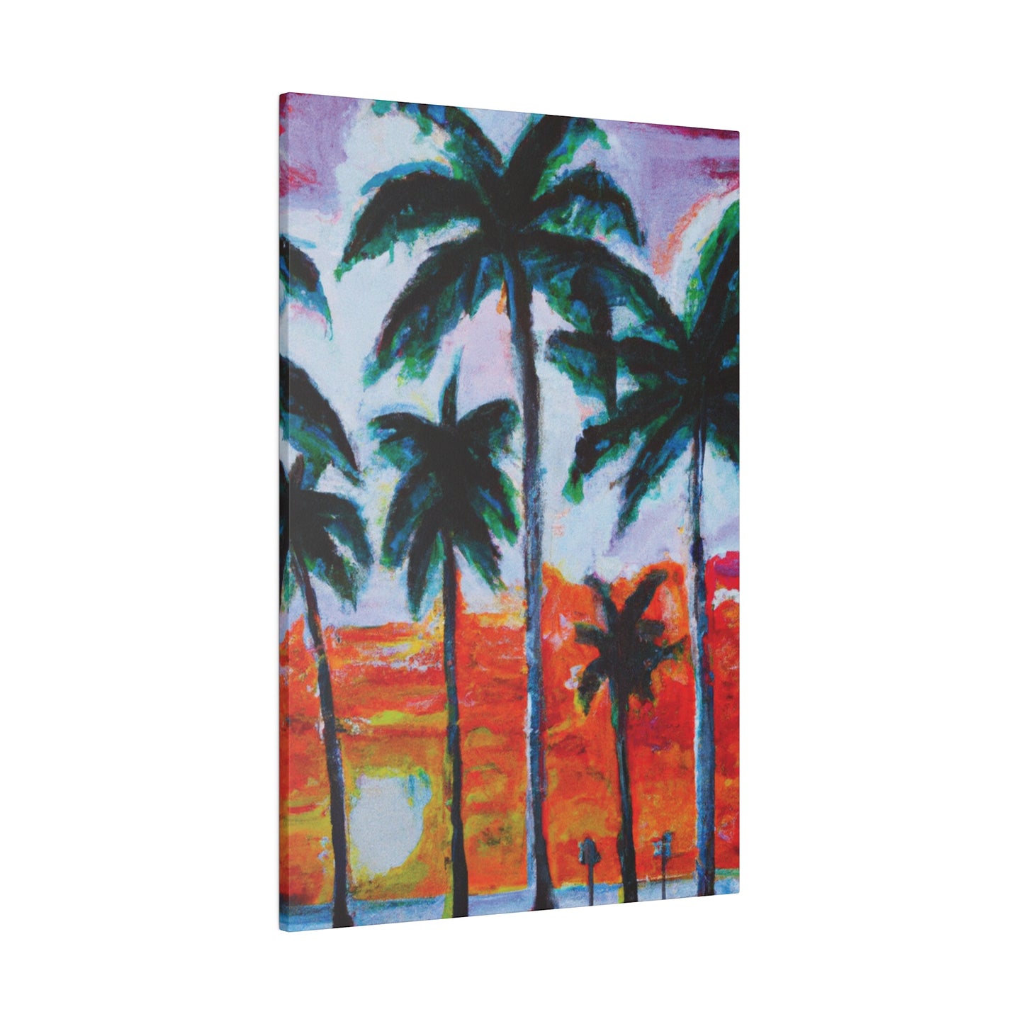 5398G - Miami Beach Sunset Painting Print | Miami | Beach | Sunset | Poster | Home Decor | Wall Art | Canvas