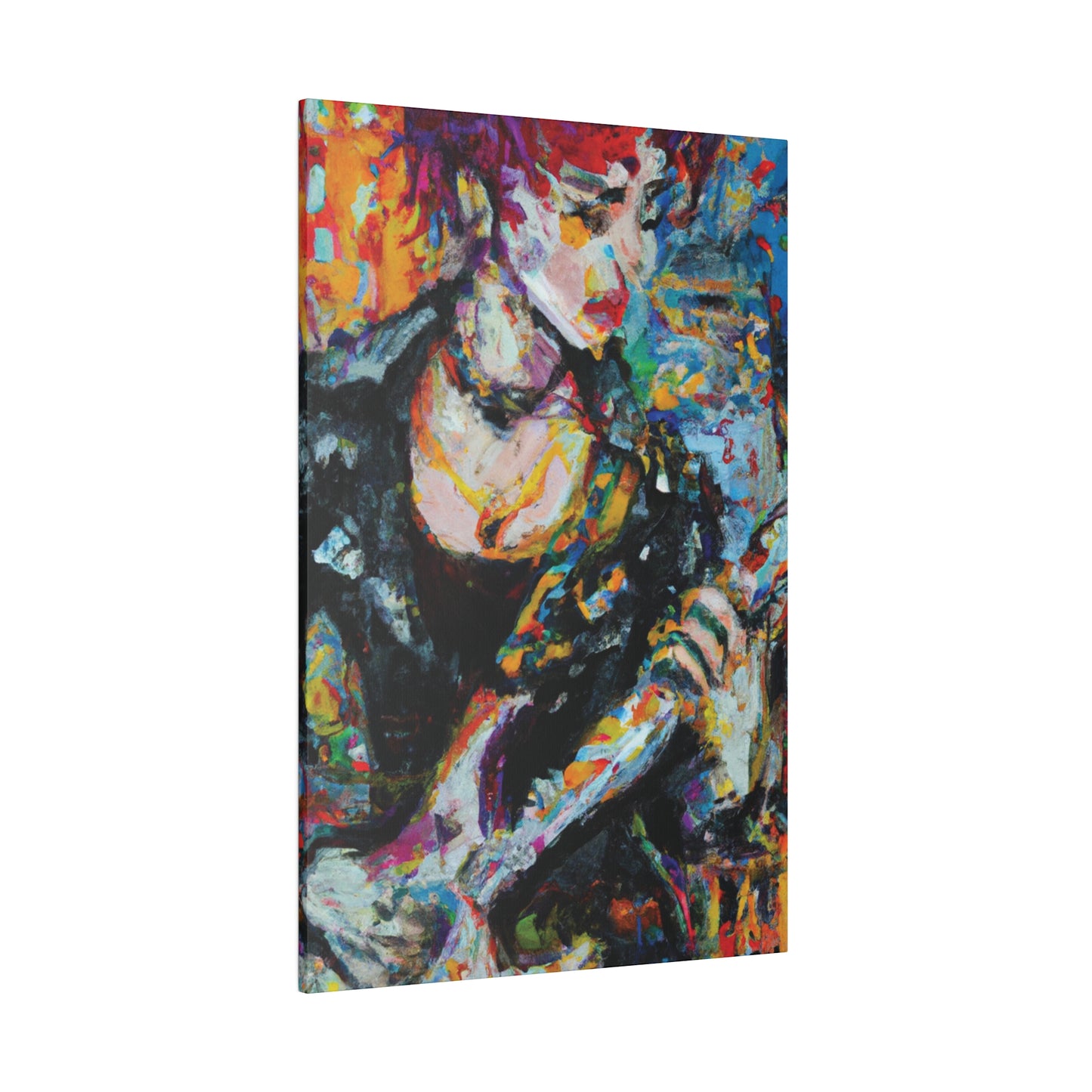 2106T - Rockstar Oil Painting Style Print | Poster | Home Decor | Wall Art | Music Art | Canvas