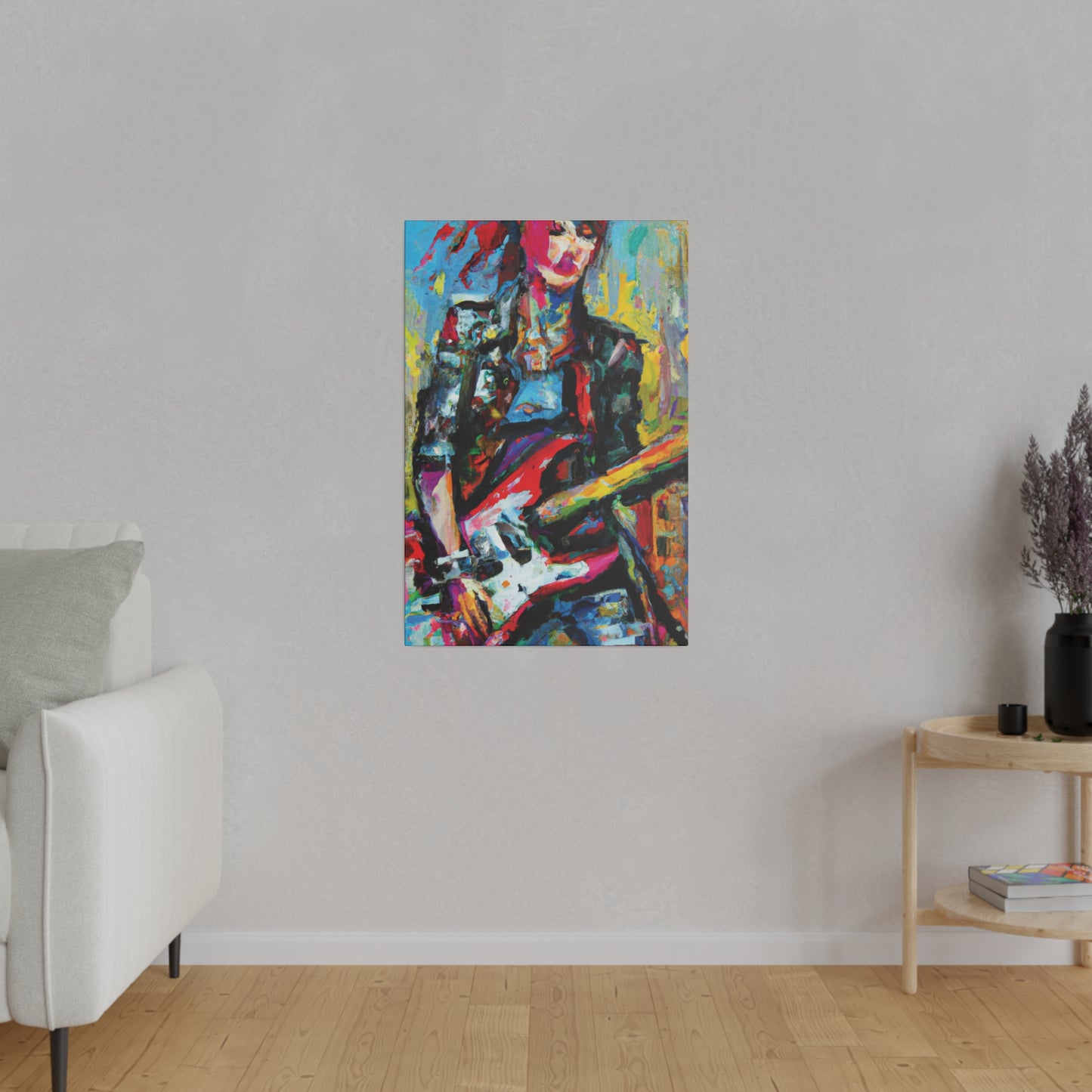 9010O - Rockstar Oil Painting Style Print | Poster | Home Decor | Wall Art | Music Art | Canvas