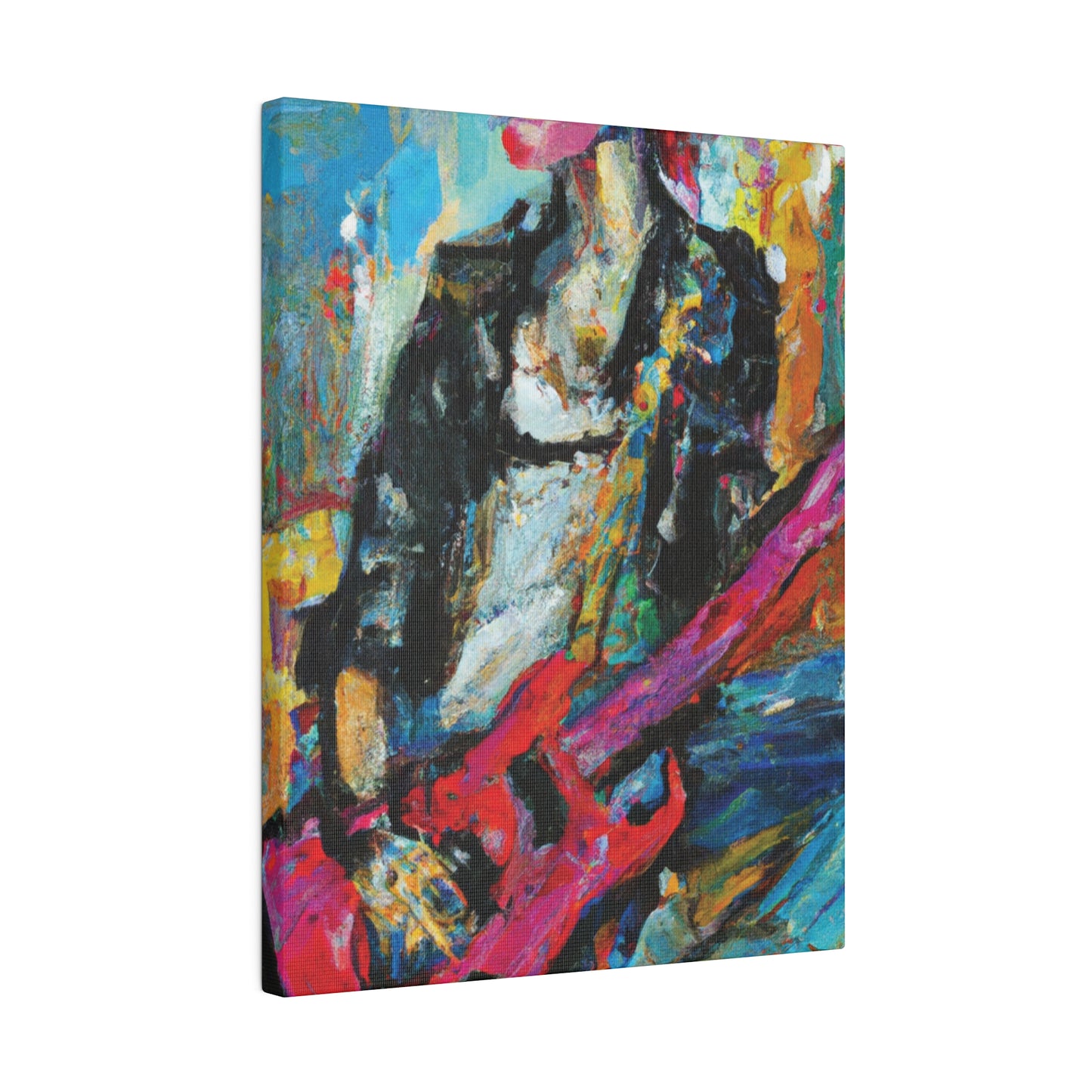 472O - Rockstar Oil Painting Style Print | Poster | Home Decor | Wall Art | Music Art | Canvas