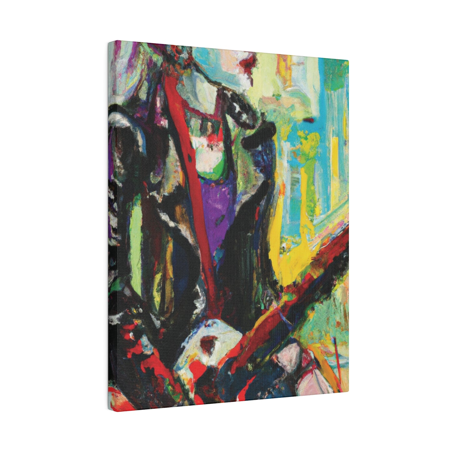 4247P - Rockstar Oil Painting Style Print | Poster | Home Decor | Wall Art | Music Art | Canvas